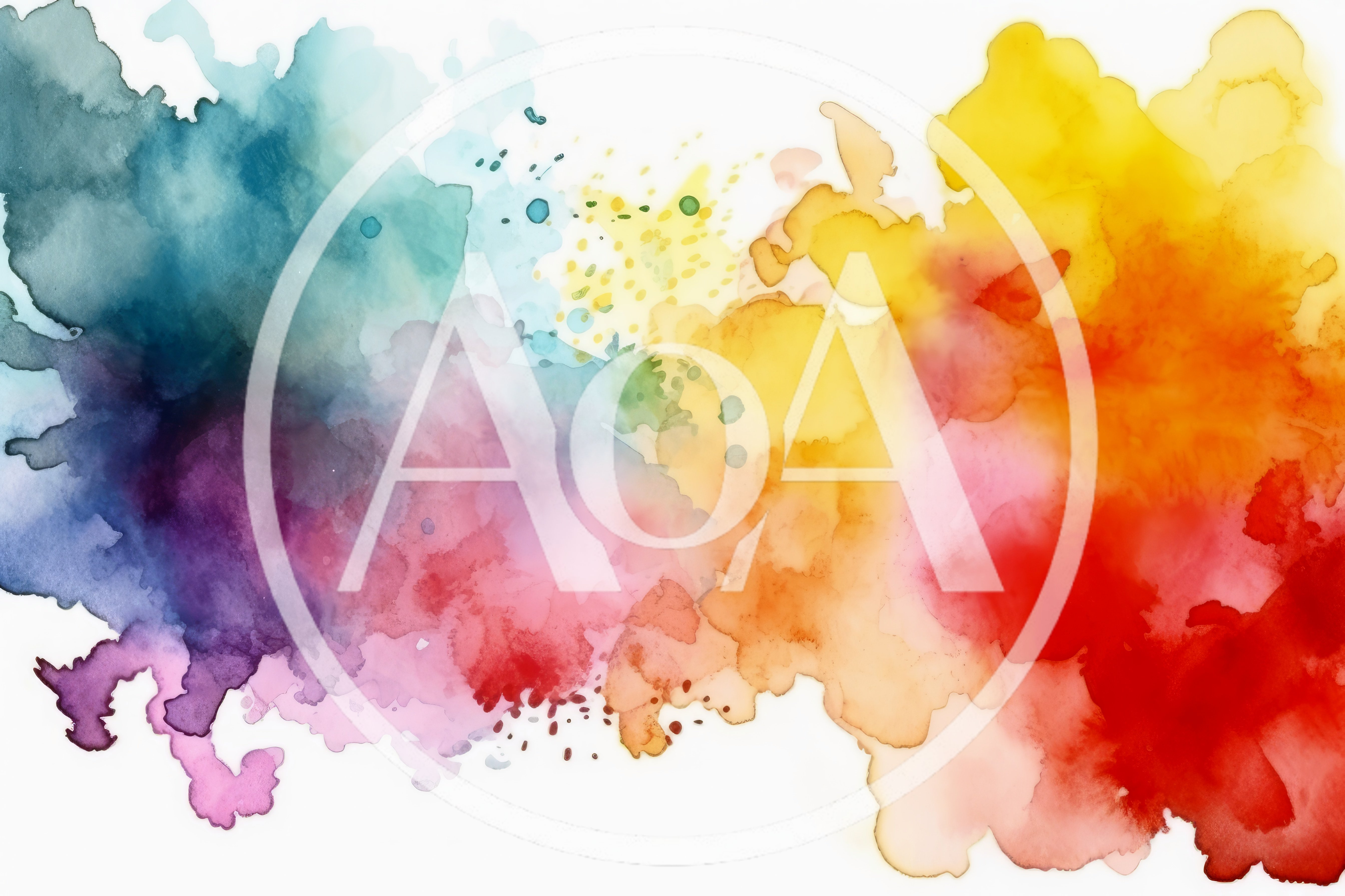 Abstract Watercolor Paint Splatter Background
