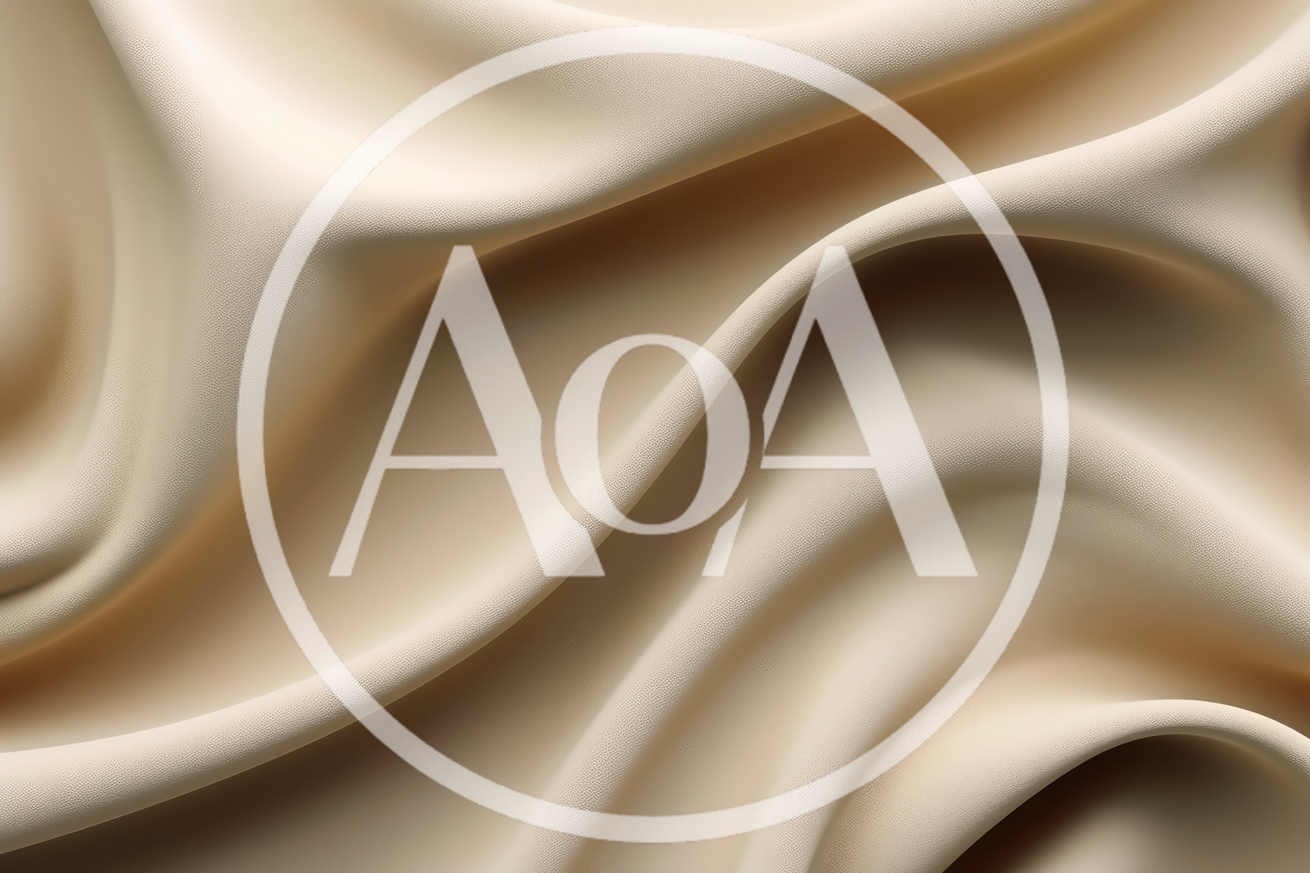 Abstract Background Of Smooth Beige Fabric Drapes