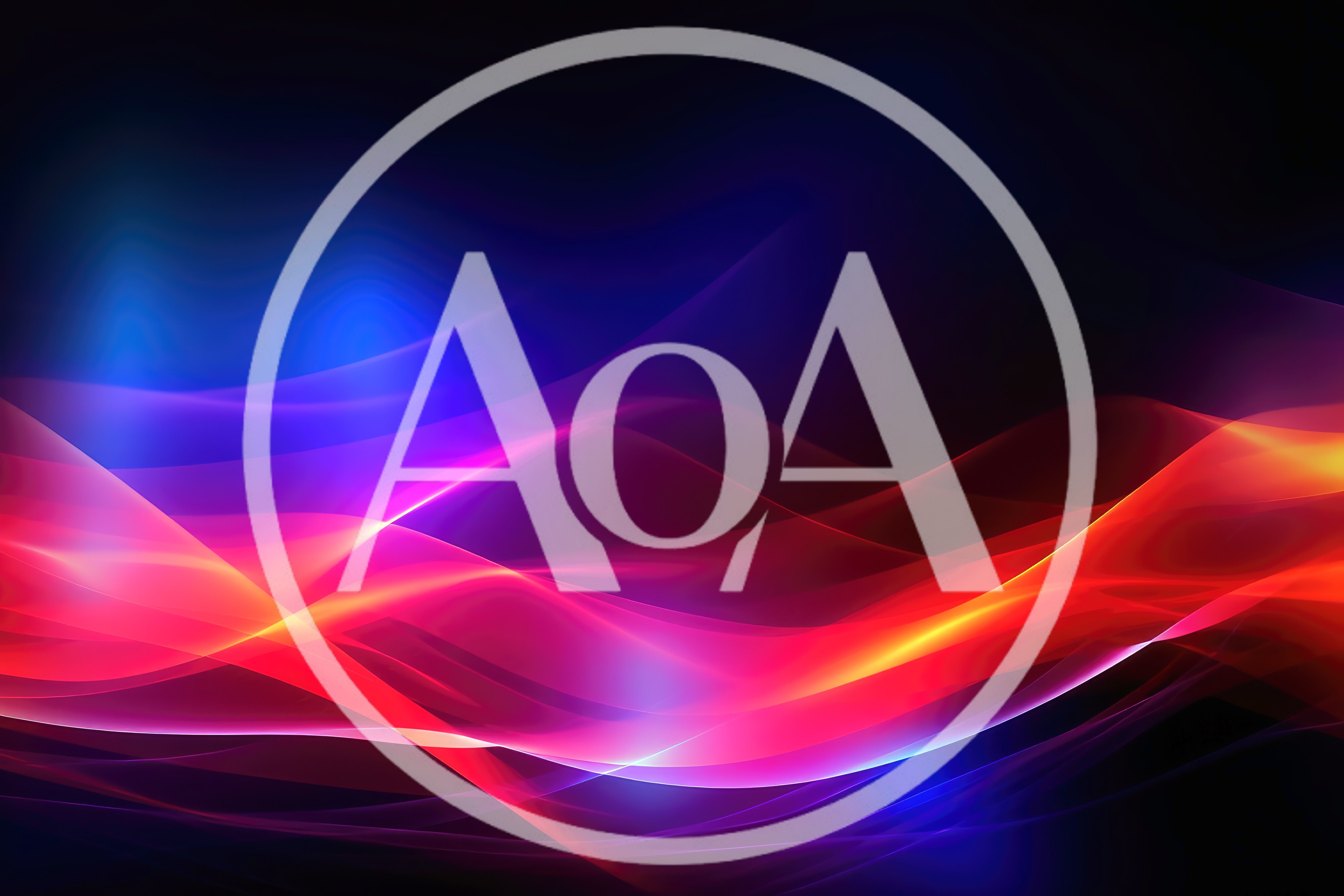 Abstract Glowing Red And Blue Light Waves