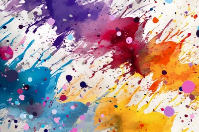 Abstract Watercolor Paint Splatter Background