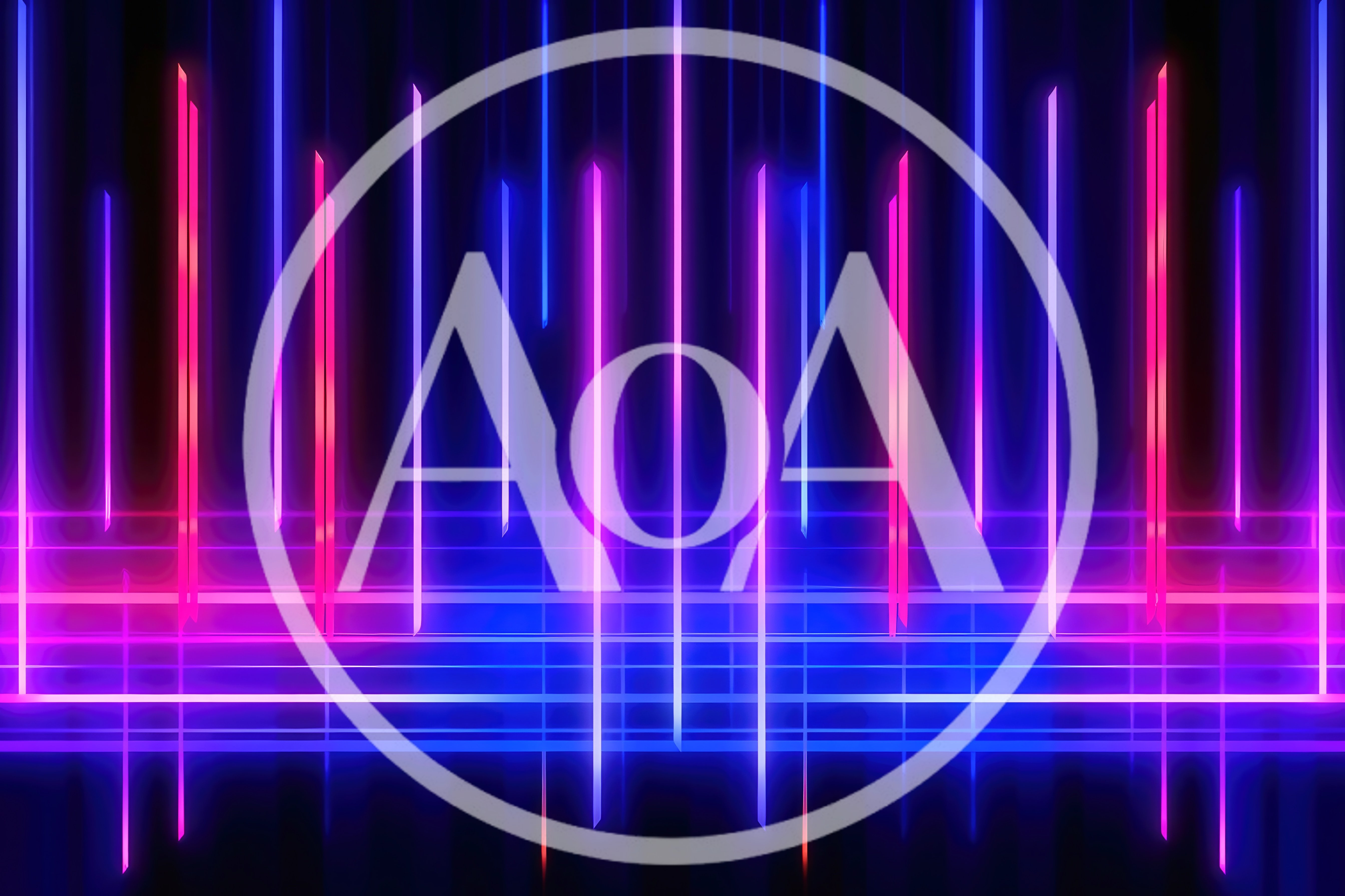 Abstract Neon Light Lines Background