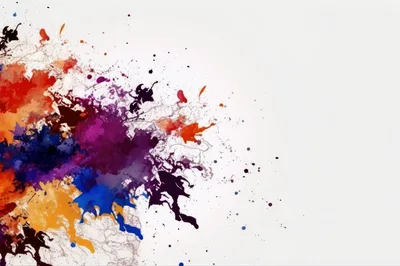 Abstract Watercolor Paint Splatter Background