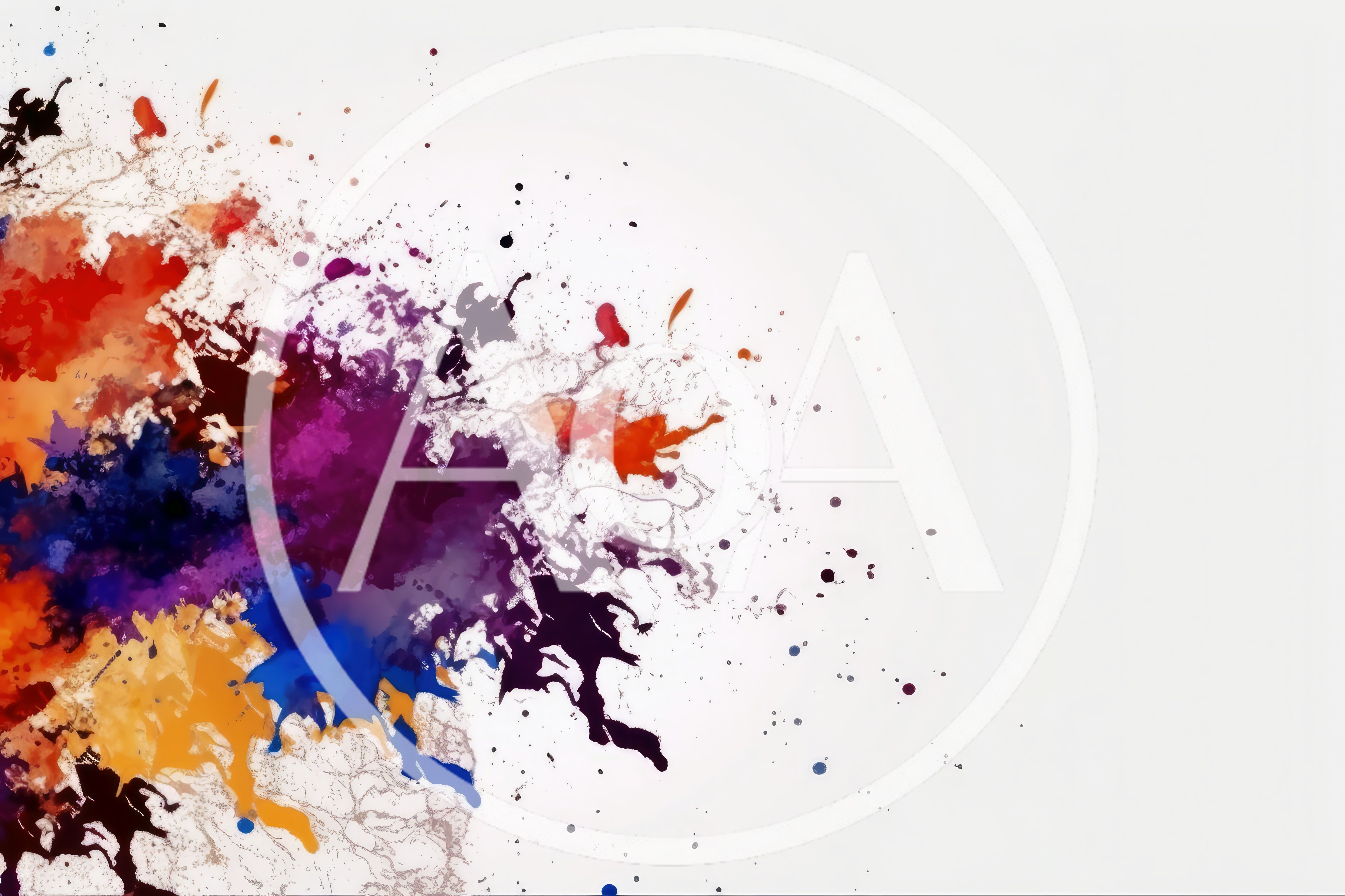 Abstract Watercolor Paint Splatter Background