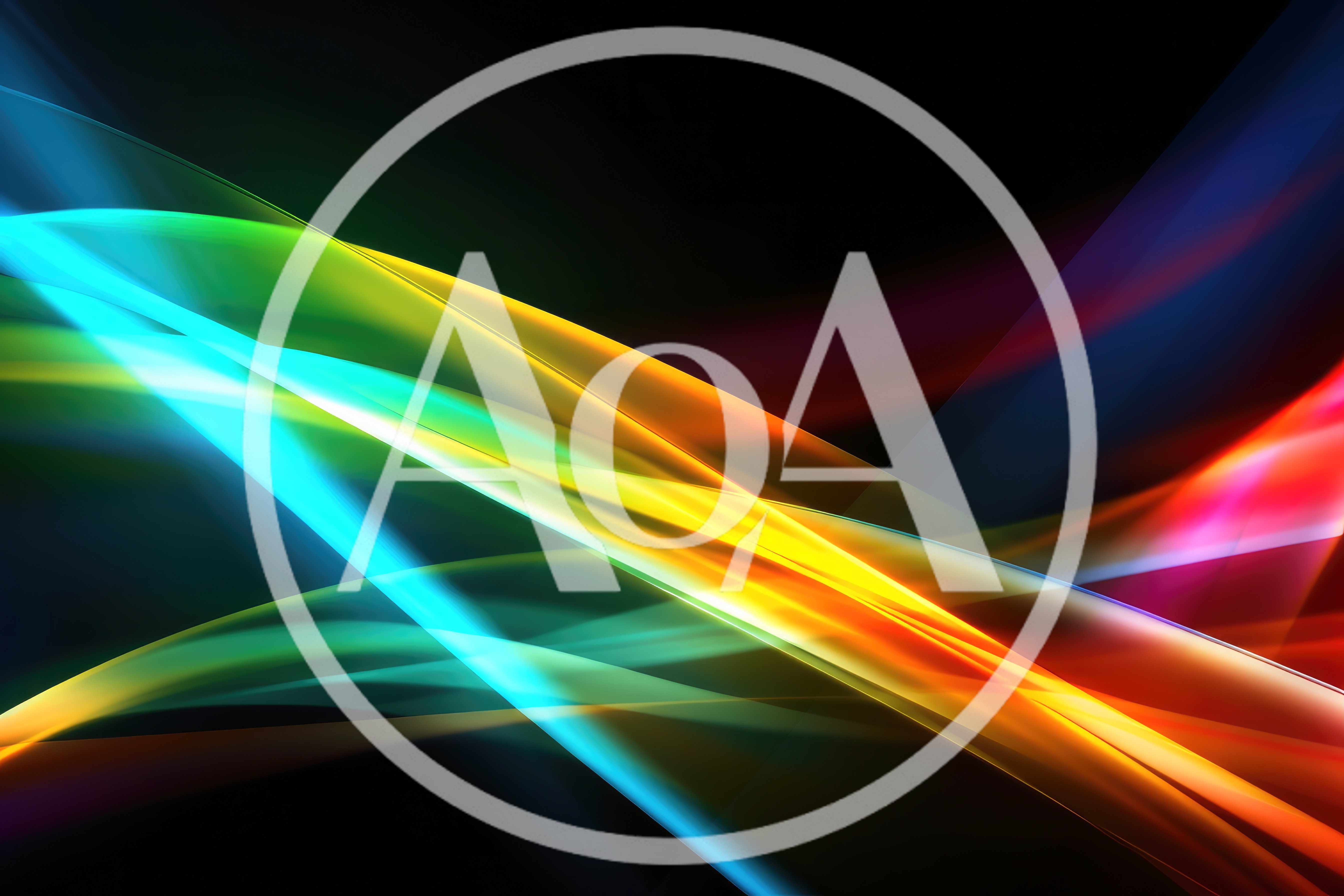Abstract Glowing Light Waves Background