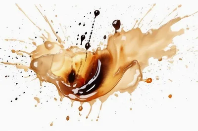 Coffee Splash Isolated On White Background