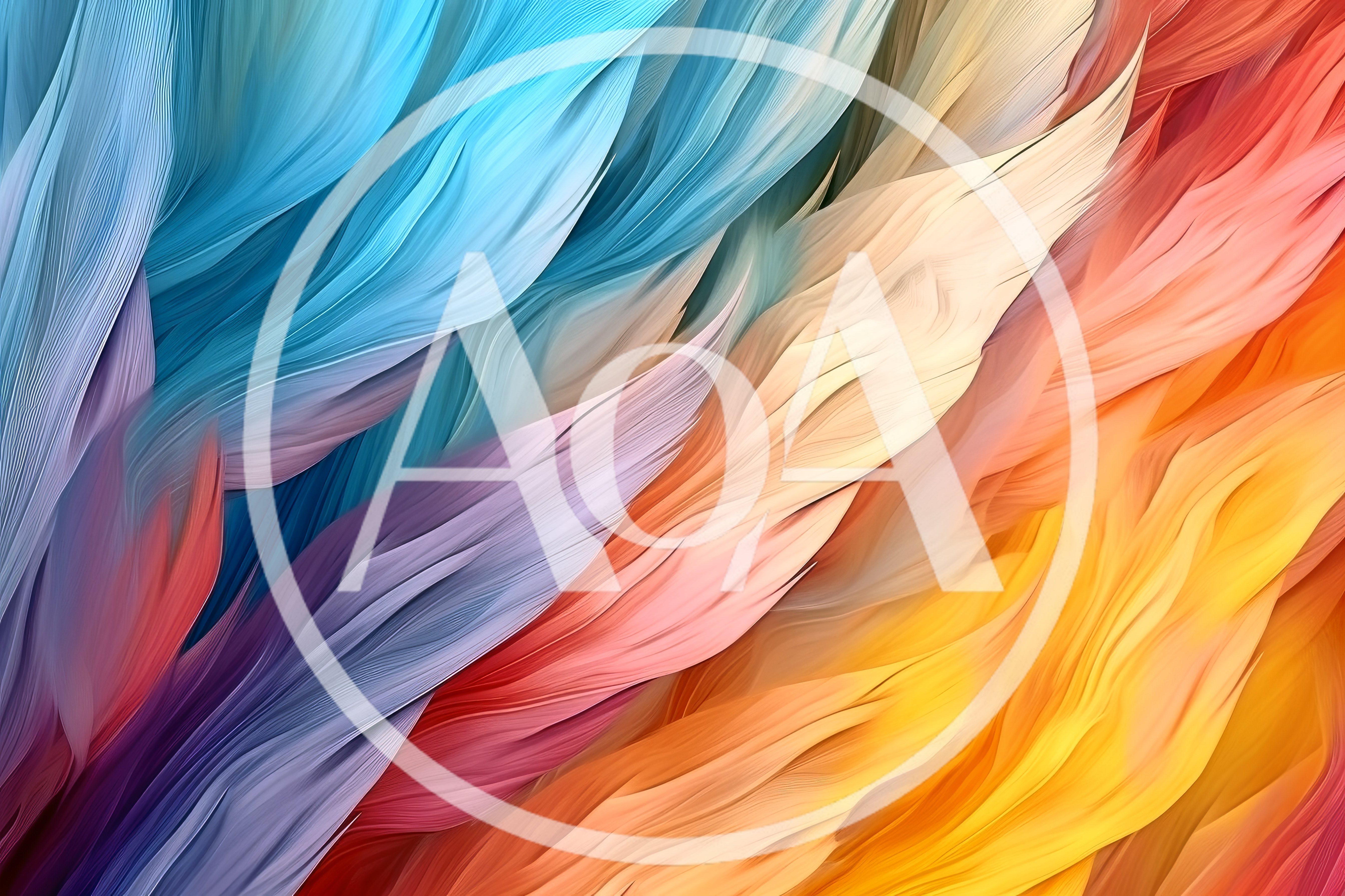 Abstract Flowing Colorful Feather Texture Background