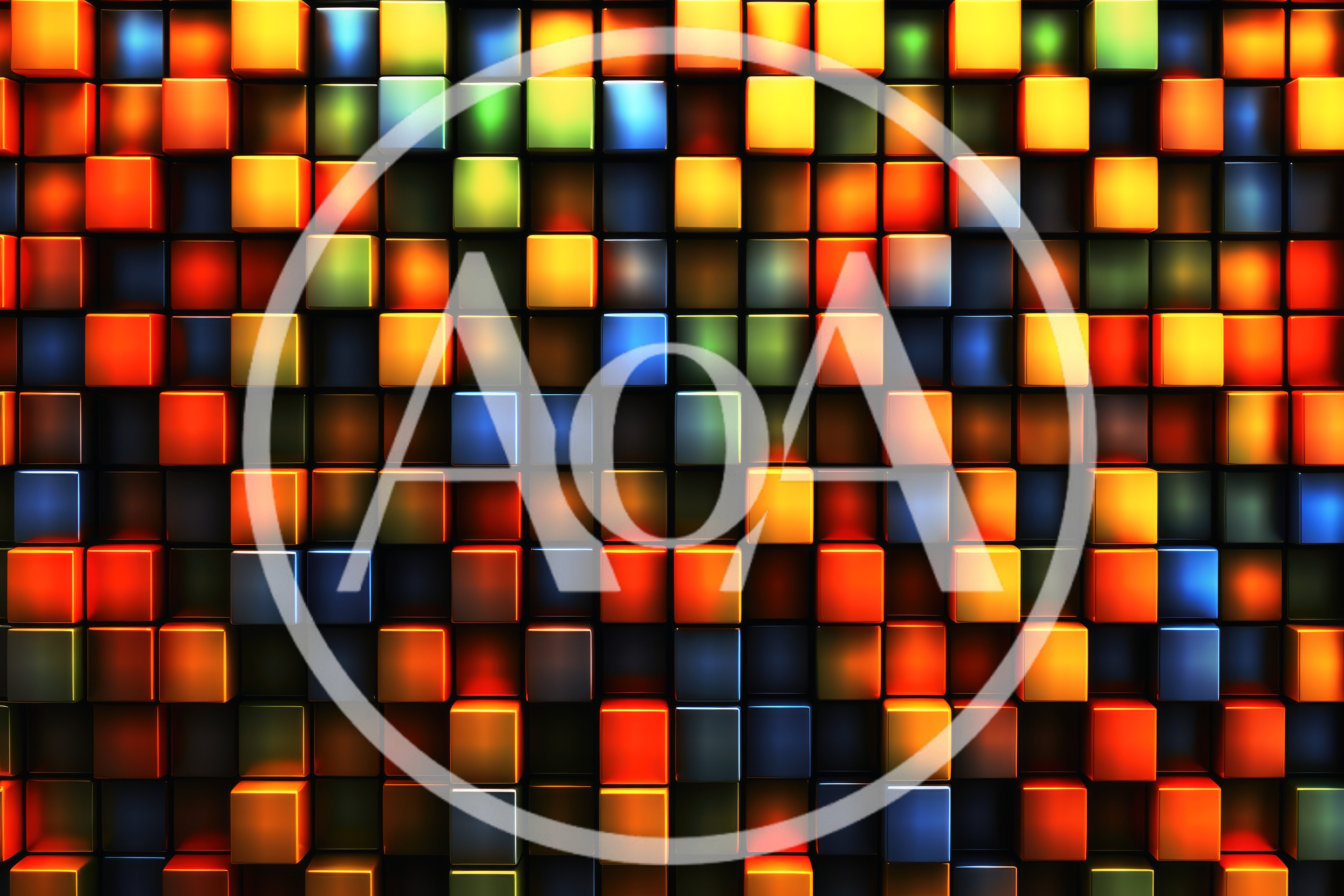 Abstract Background Of Glowing Colorful 3D Cubes