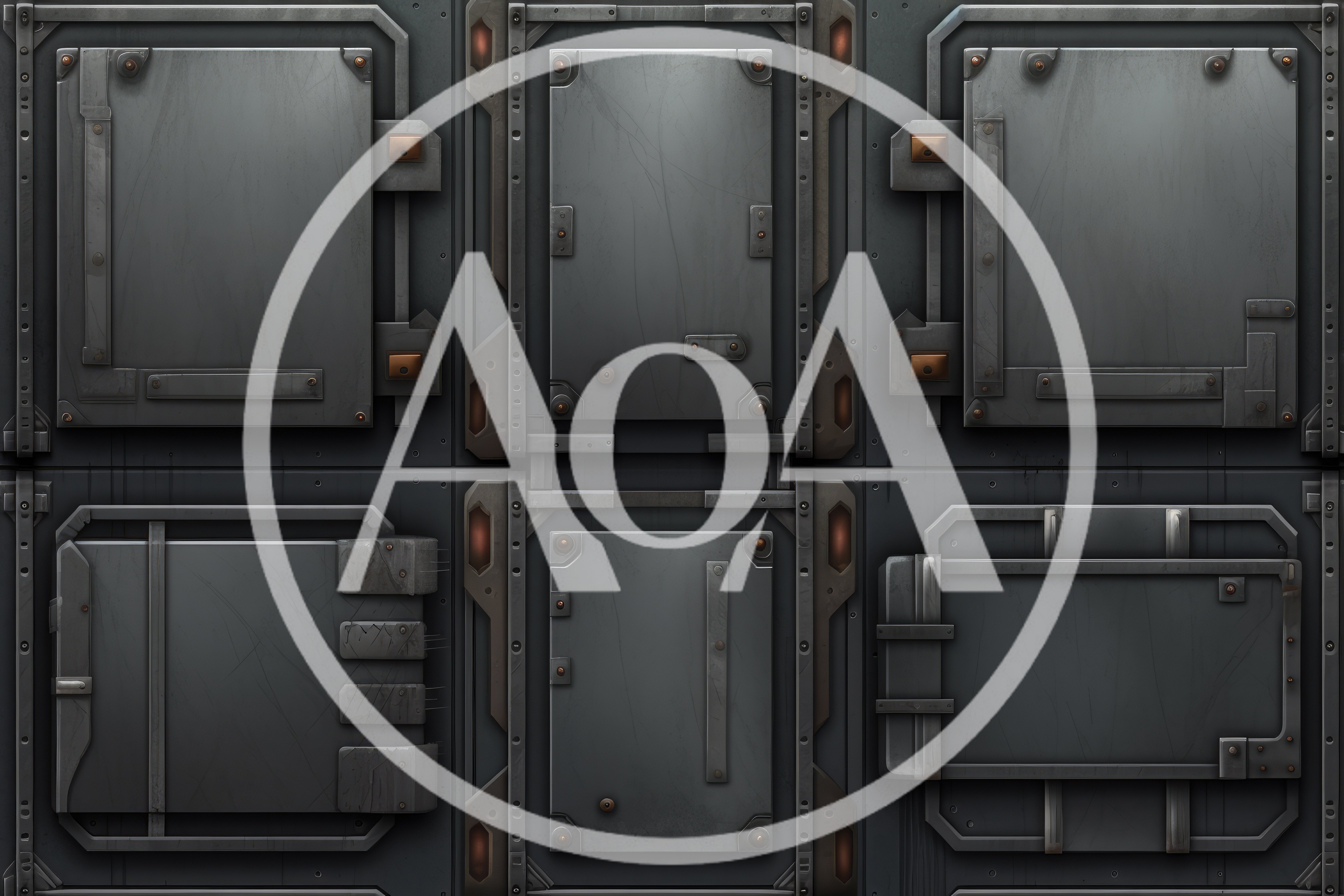 Sci-Fi Metal Wall Panels With Industrial Texture