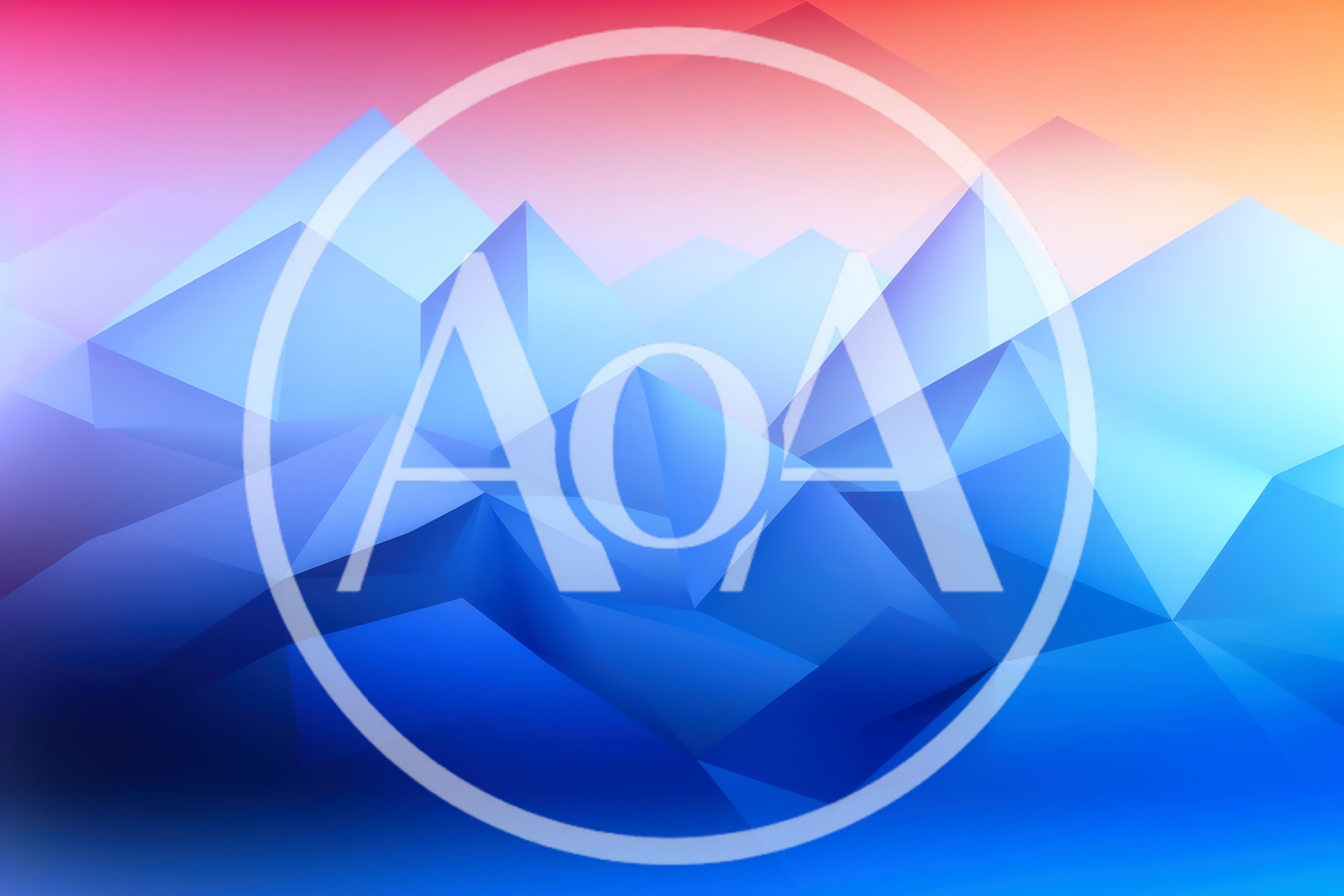 Abstract Low Poly Mountain Landscape Background