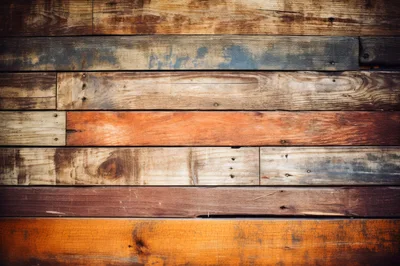 Rustic Reclaimed Wood Planks Wall Background