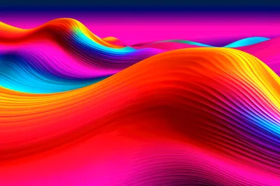 Abstract Colorful Wavy Liquid Gradient Background