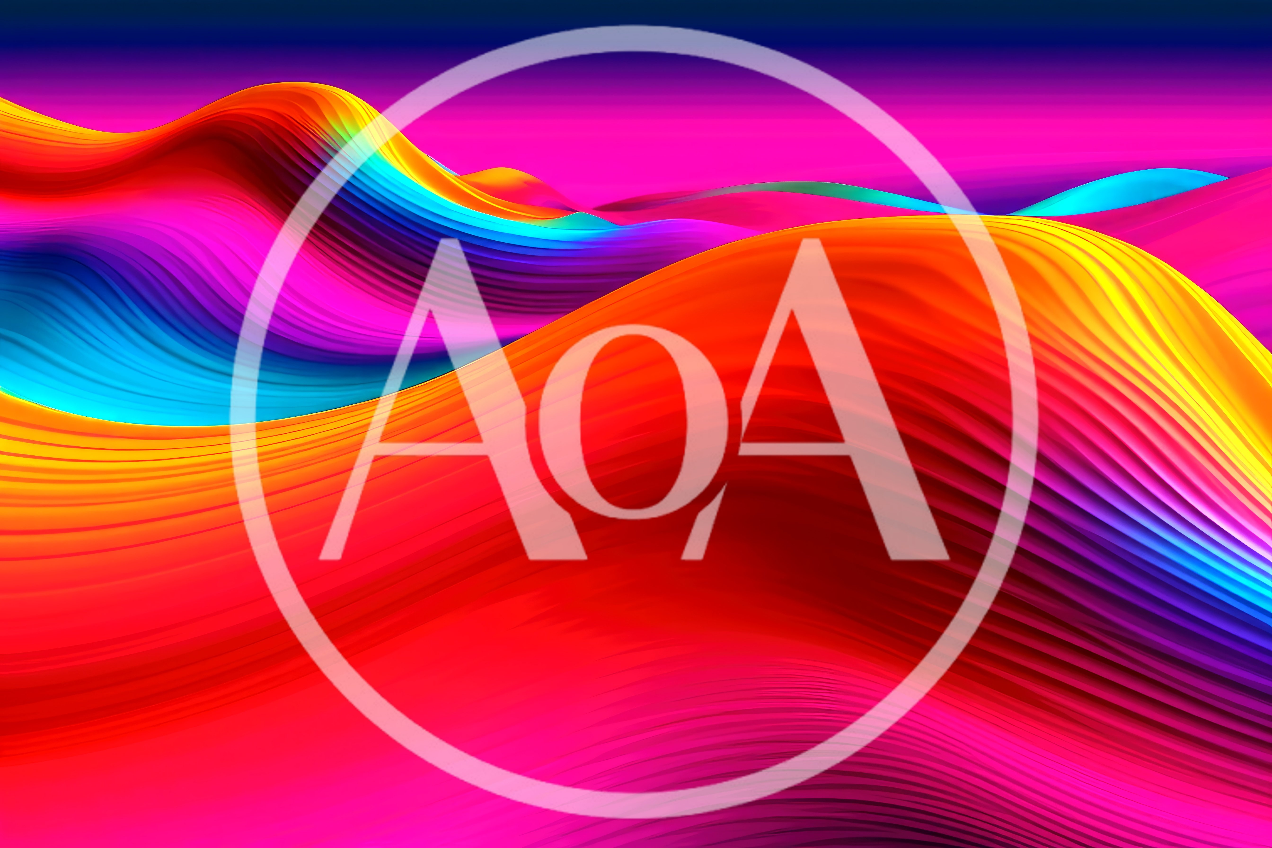 Abstract Colorful Wavy Liquid Gradient Background