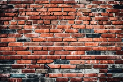 Weathered Red Brick Wall Texture Background