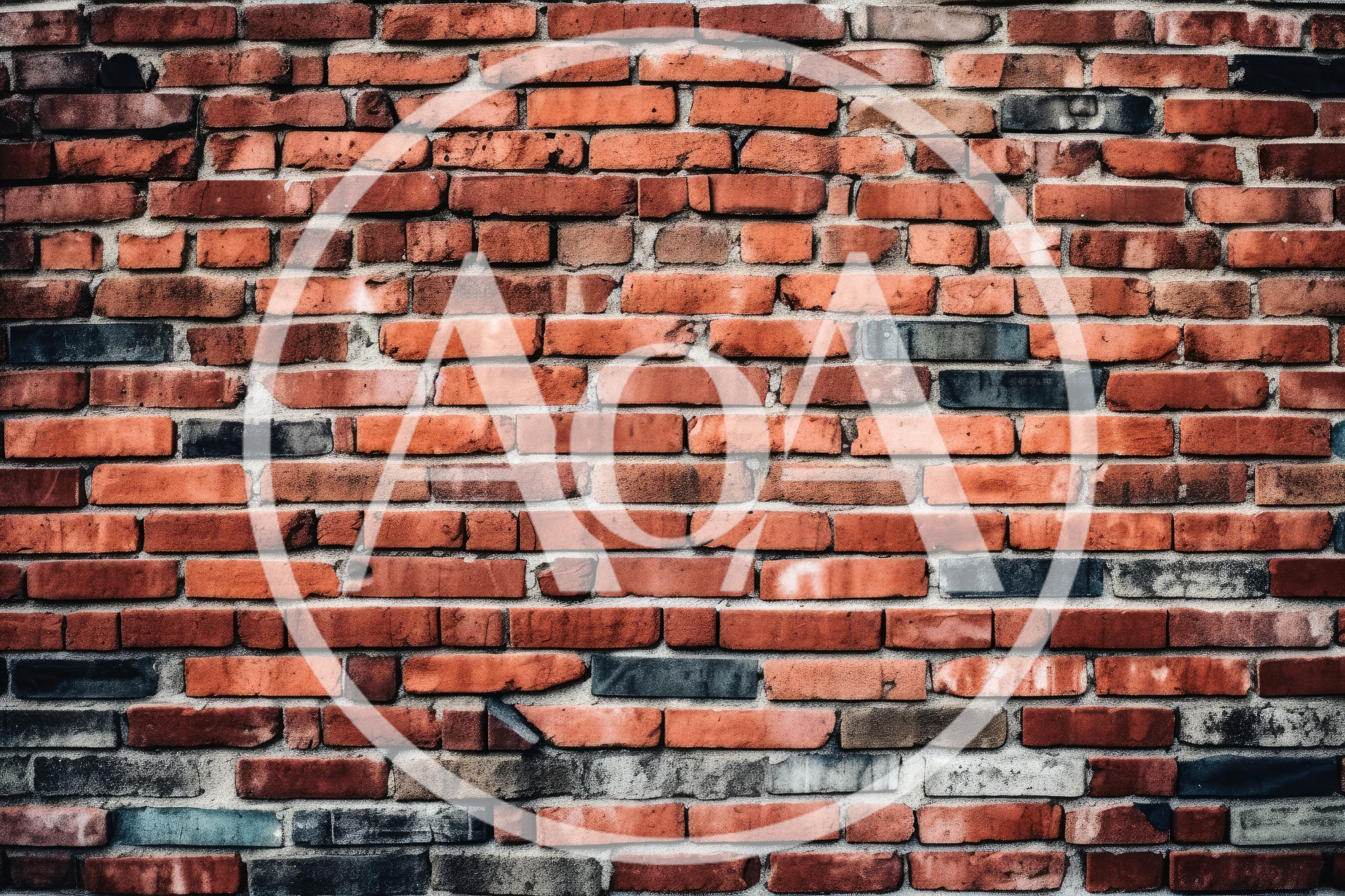 Weathered Red Brick Wall Texture Background