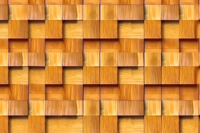 Abstract Wooden Block Wall Texture Background