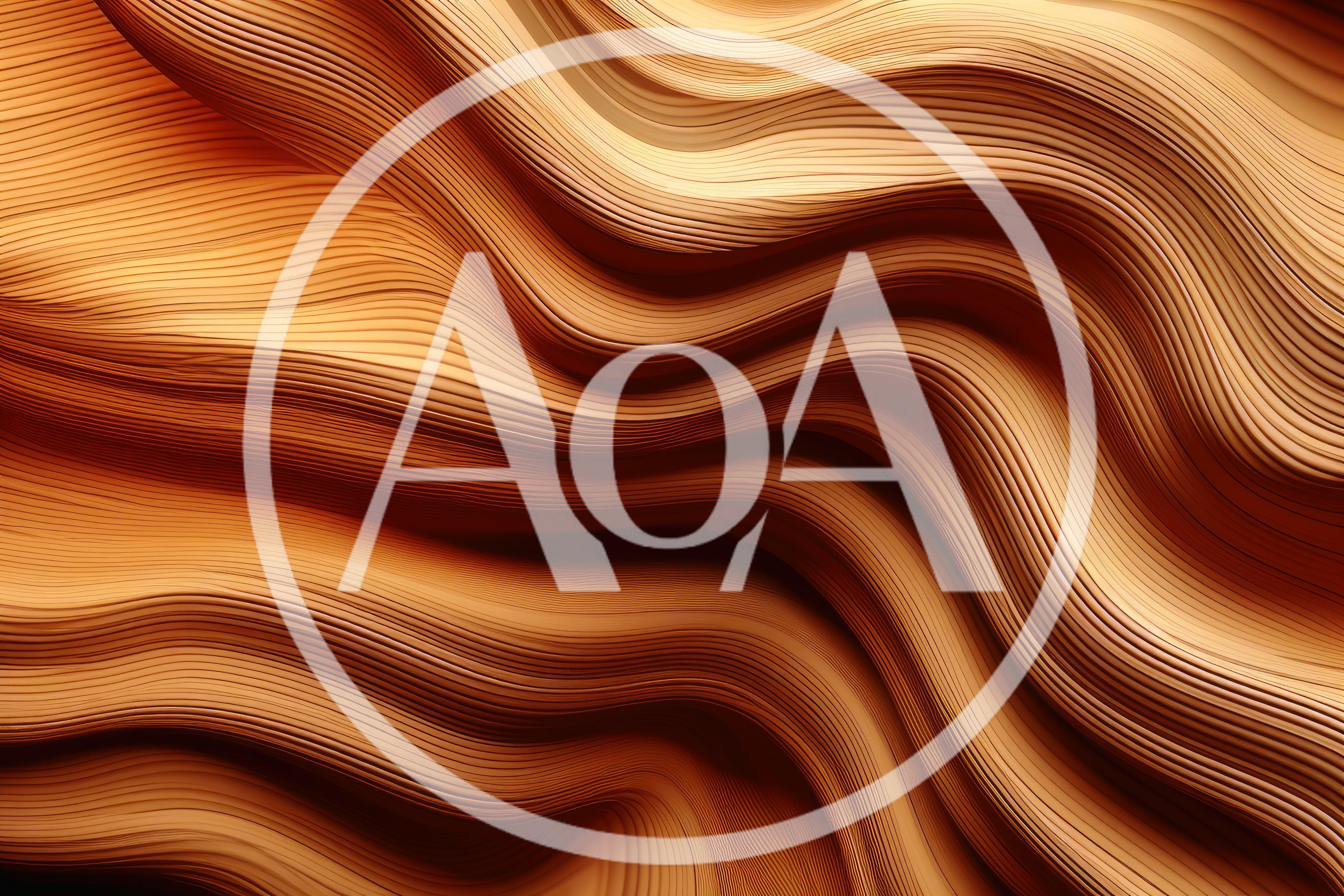 Abstract Golden Wavy Lines Background