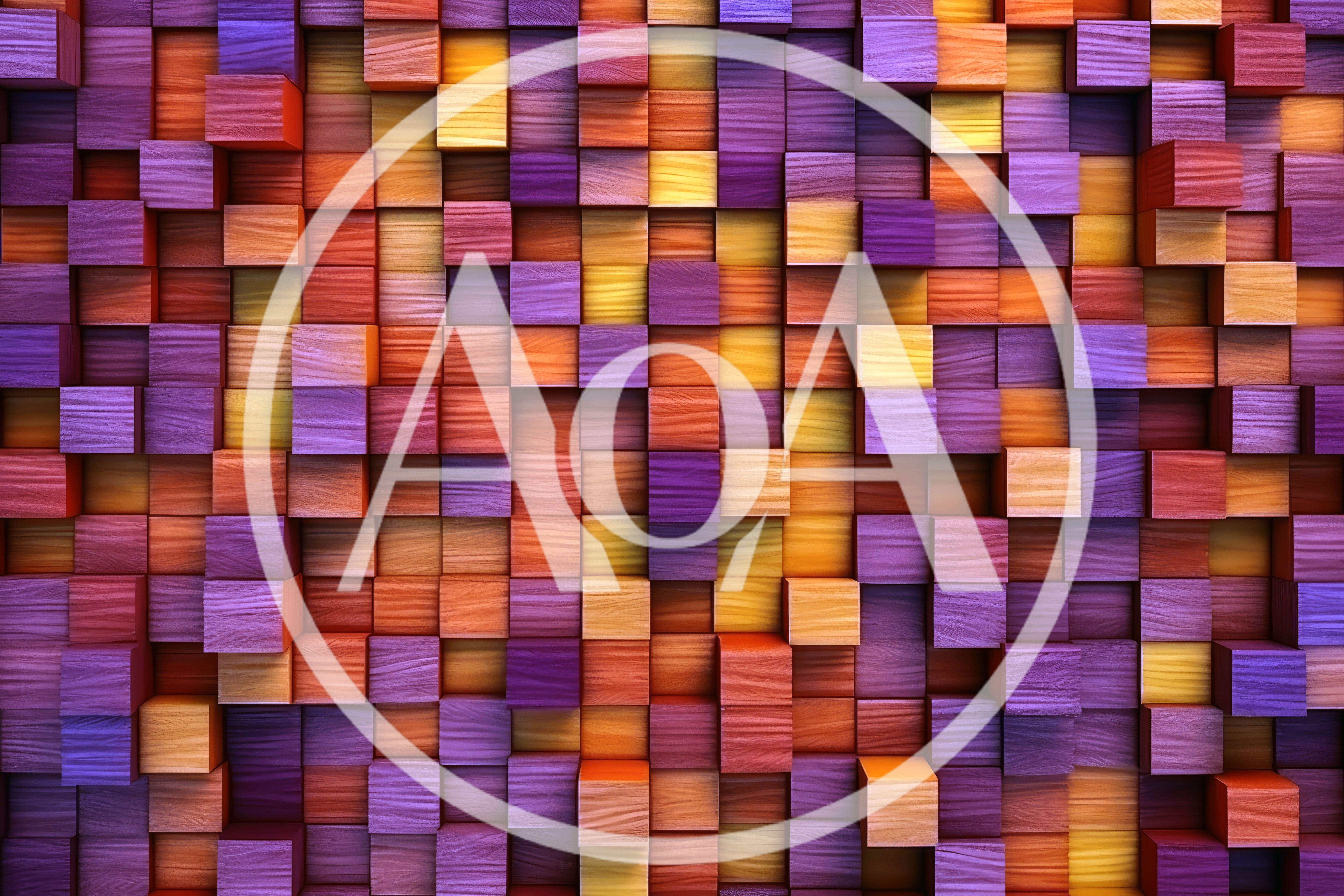 Abstract Background Of Colorful Wooden Cubes