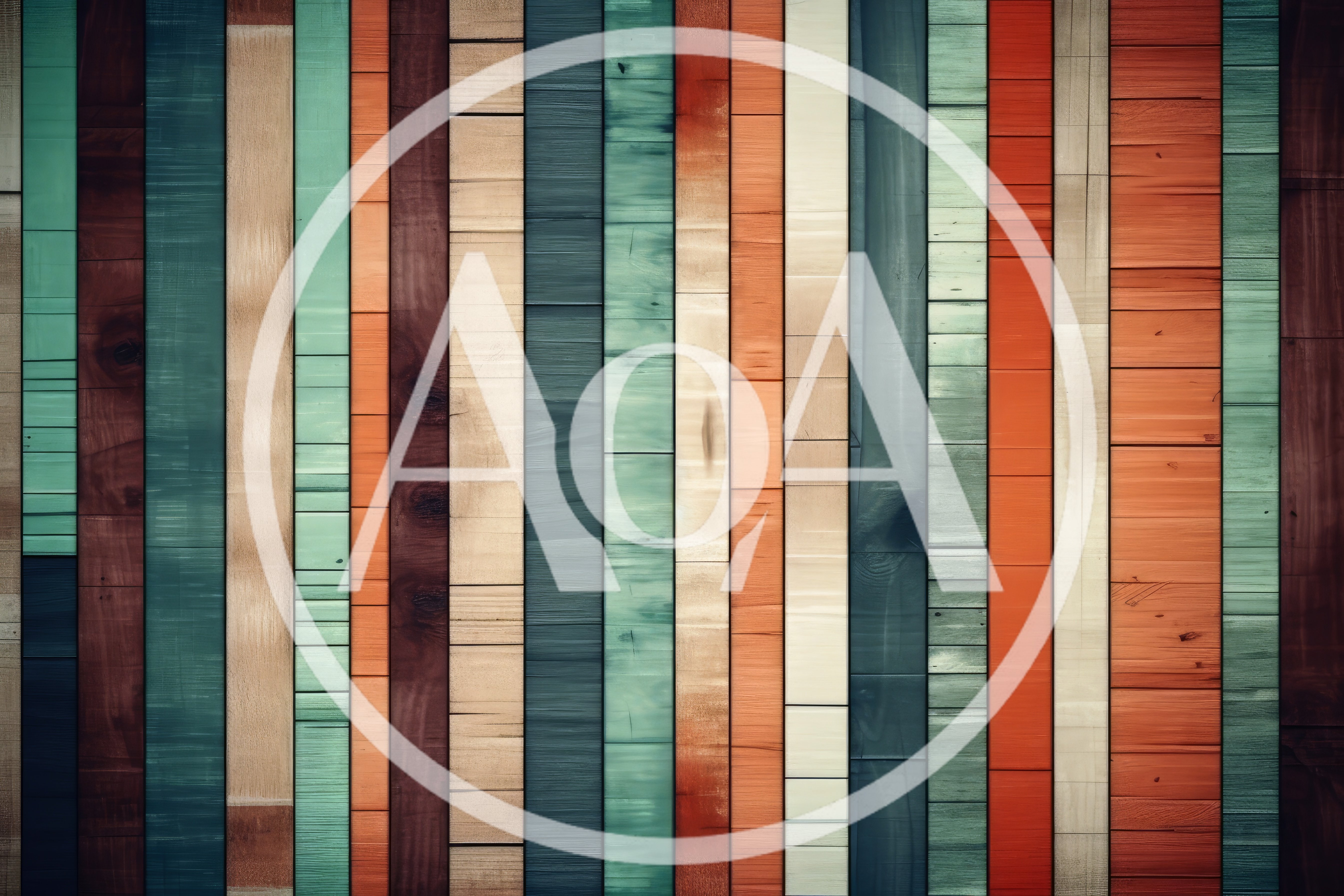 Vertical Multi Colored Wooden Planks Background