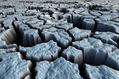 Cracked Dry Earth Surface Texture