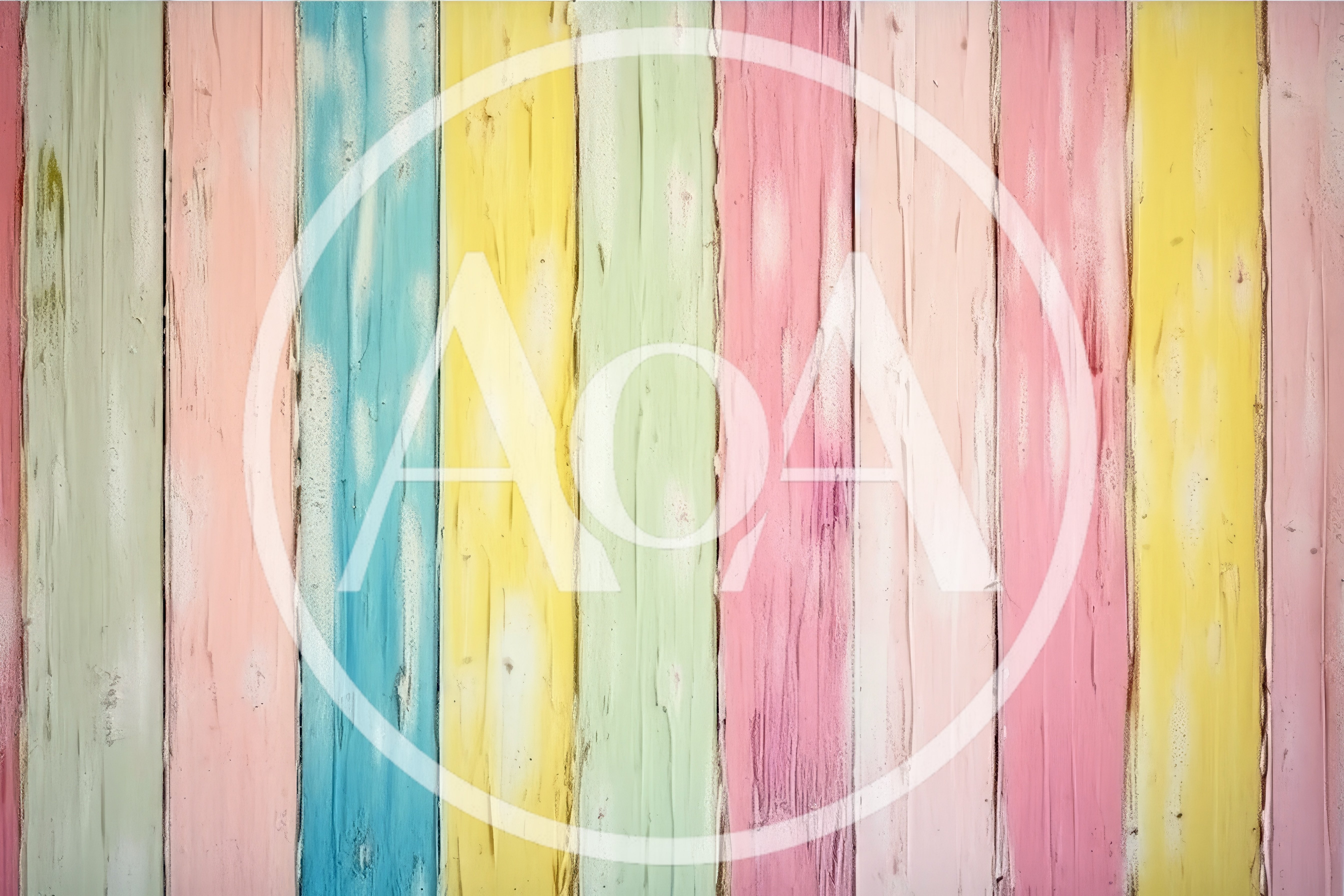 Pastel Colored Vertical Wooden Planks Background