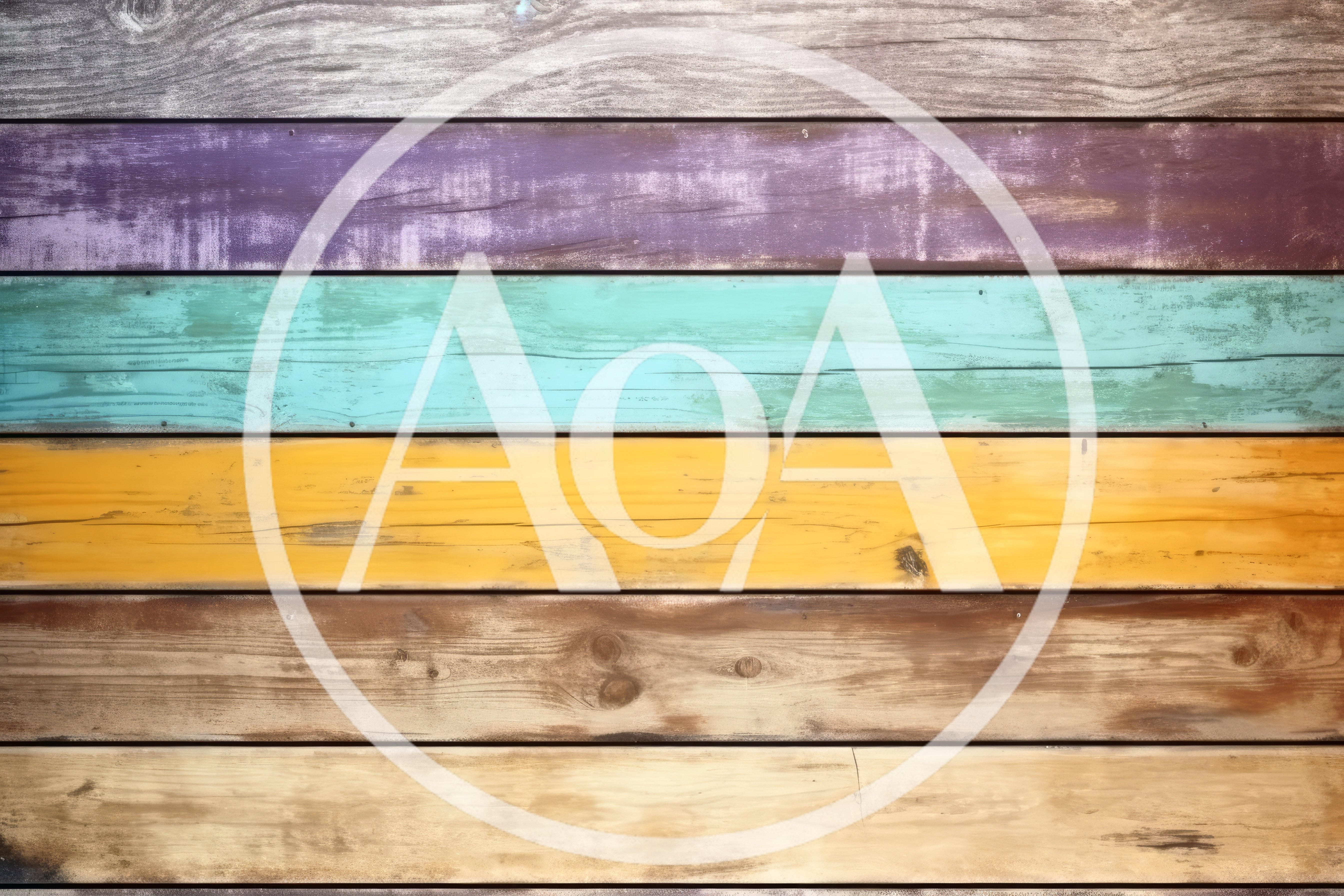 Multicolor Painted Wooden Planks Background