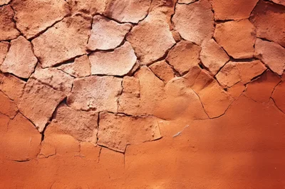 Cracked Red Earth Texture Background