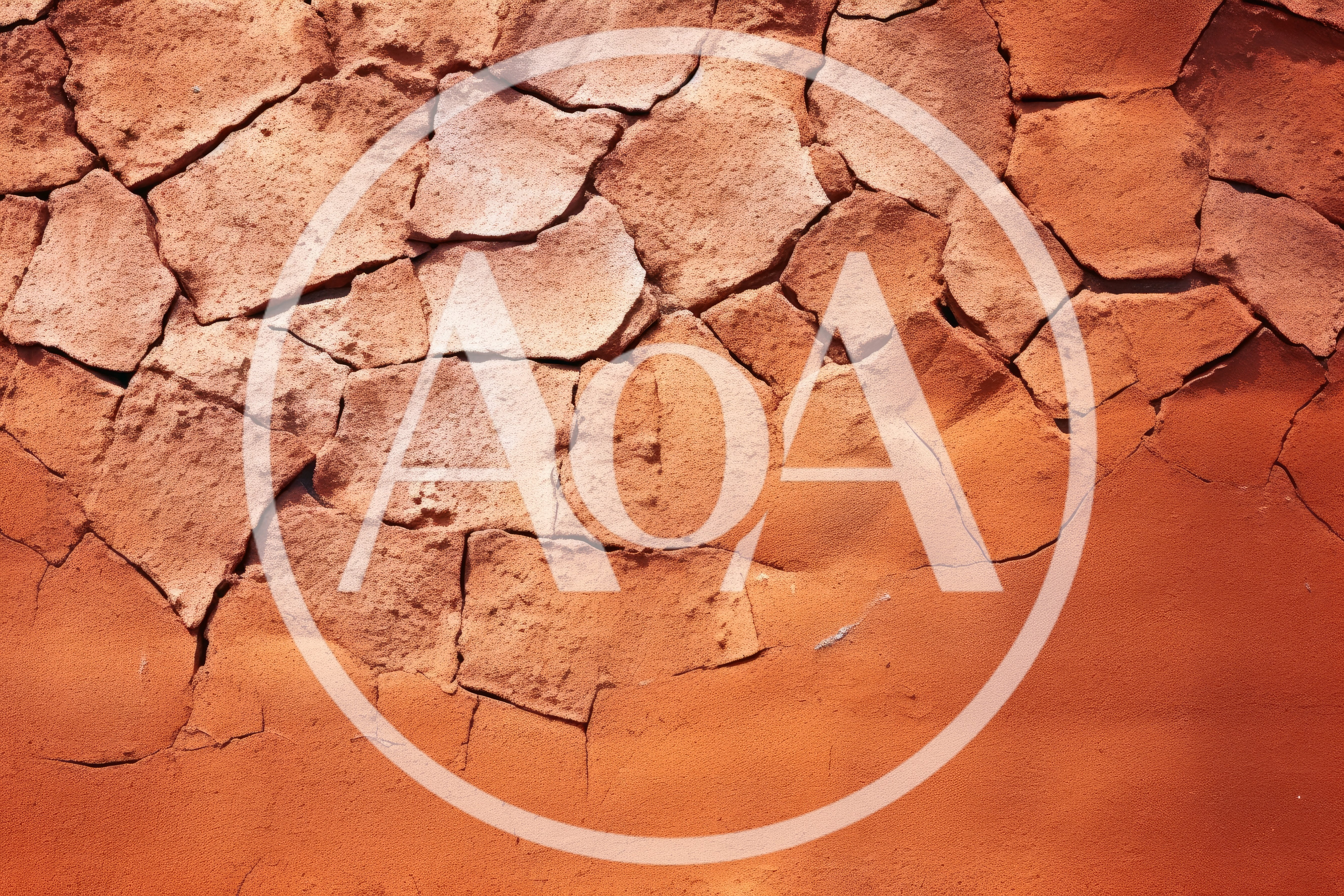 Cracked Red Earth Texture Background