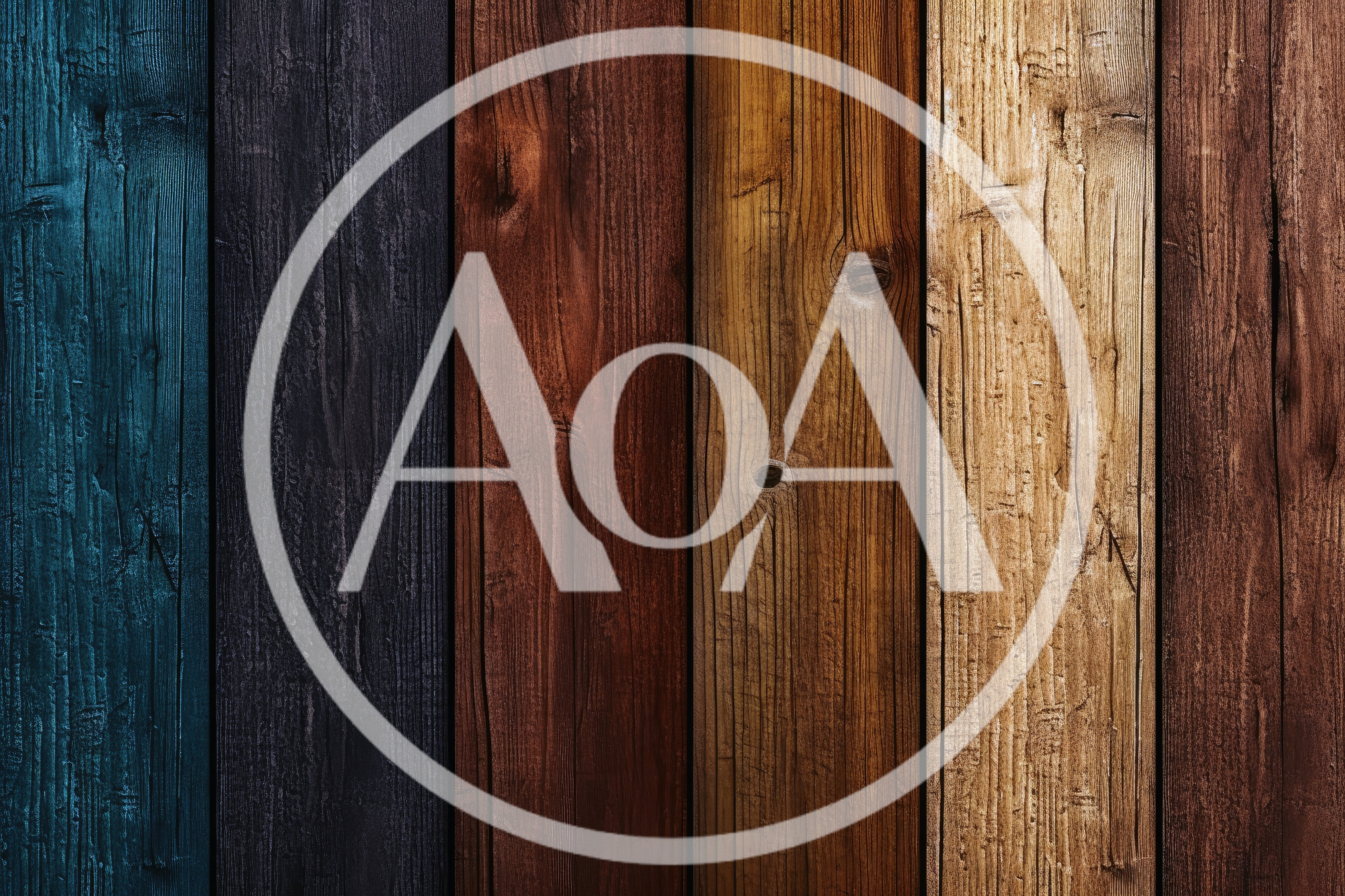 Vertical Wooden Planks With Multi Colored Stained Texture
