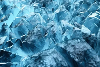 Abstract Background Of Sharp Blue Ice Crystals