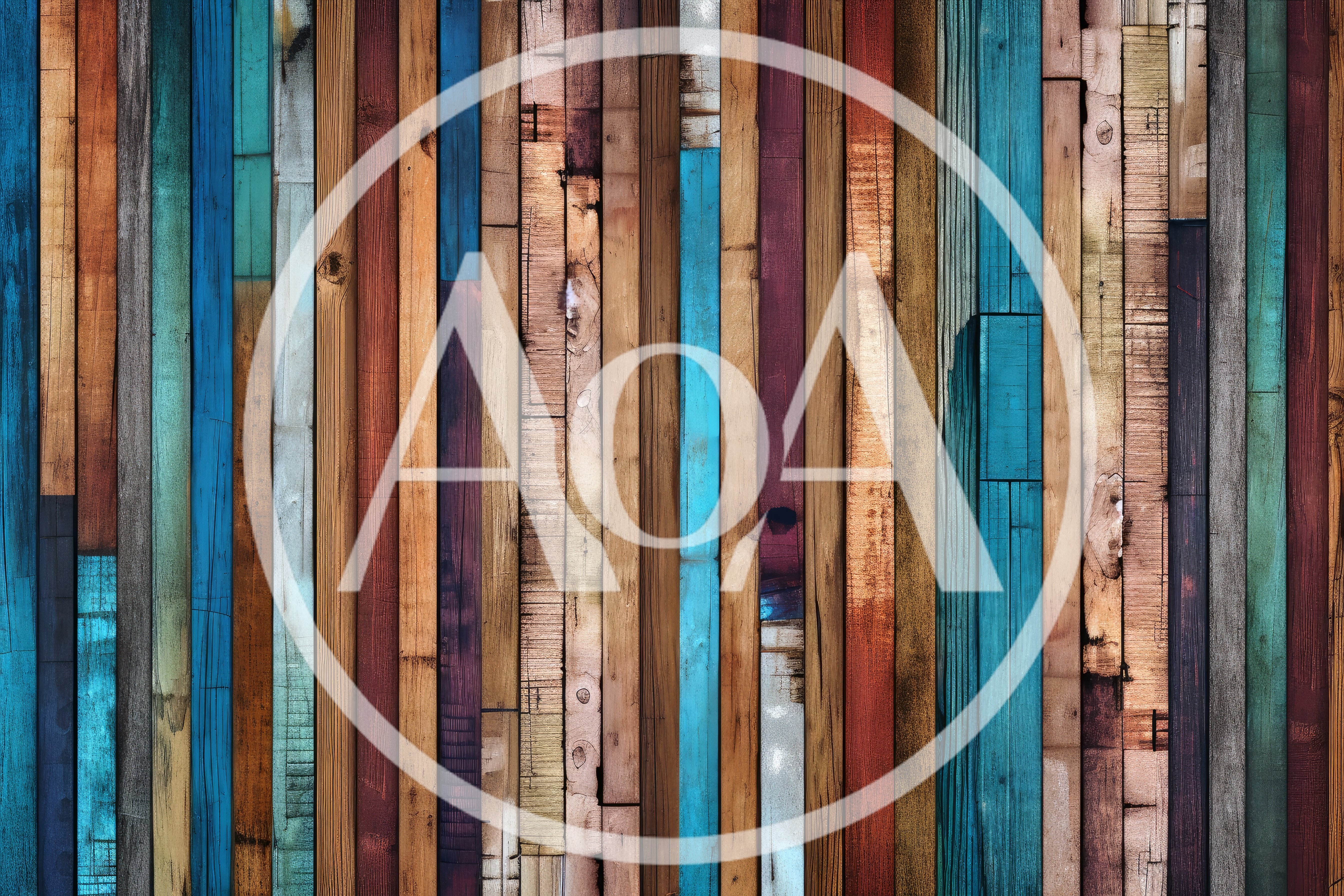 Multicolor Vertical Wooden Planks Wall Texture