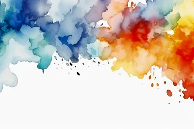 Abstract Watercolor Paint Splatter Background