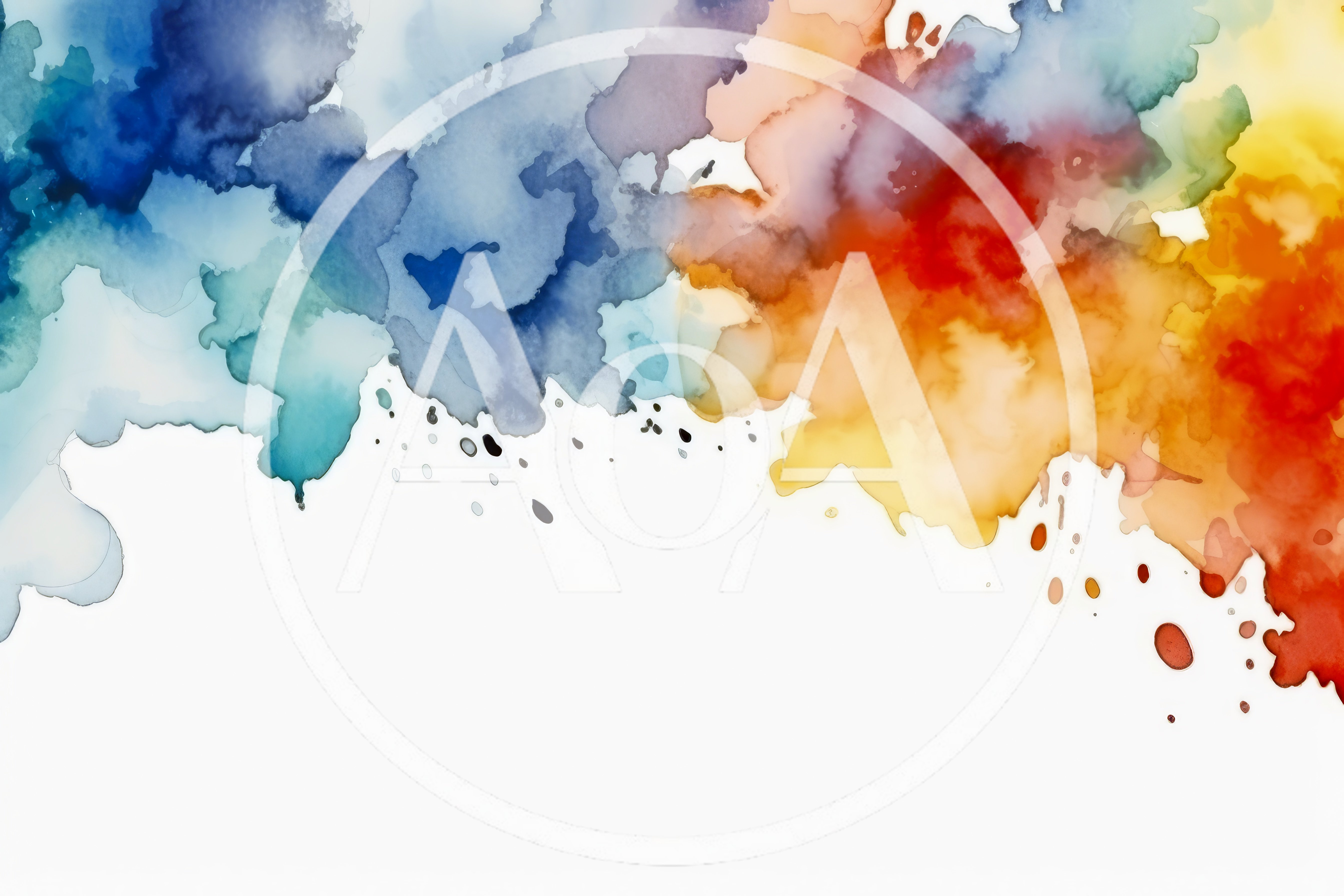 Abstract Watercolor Paint Splatter Background