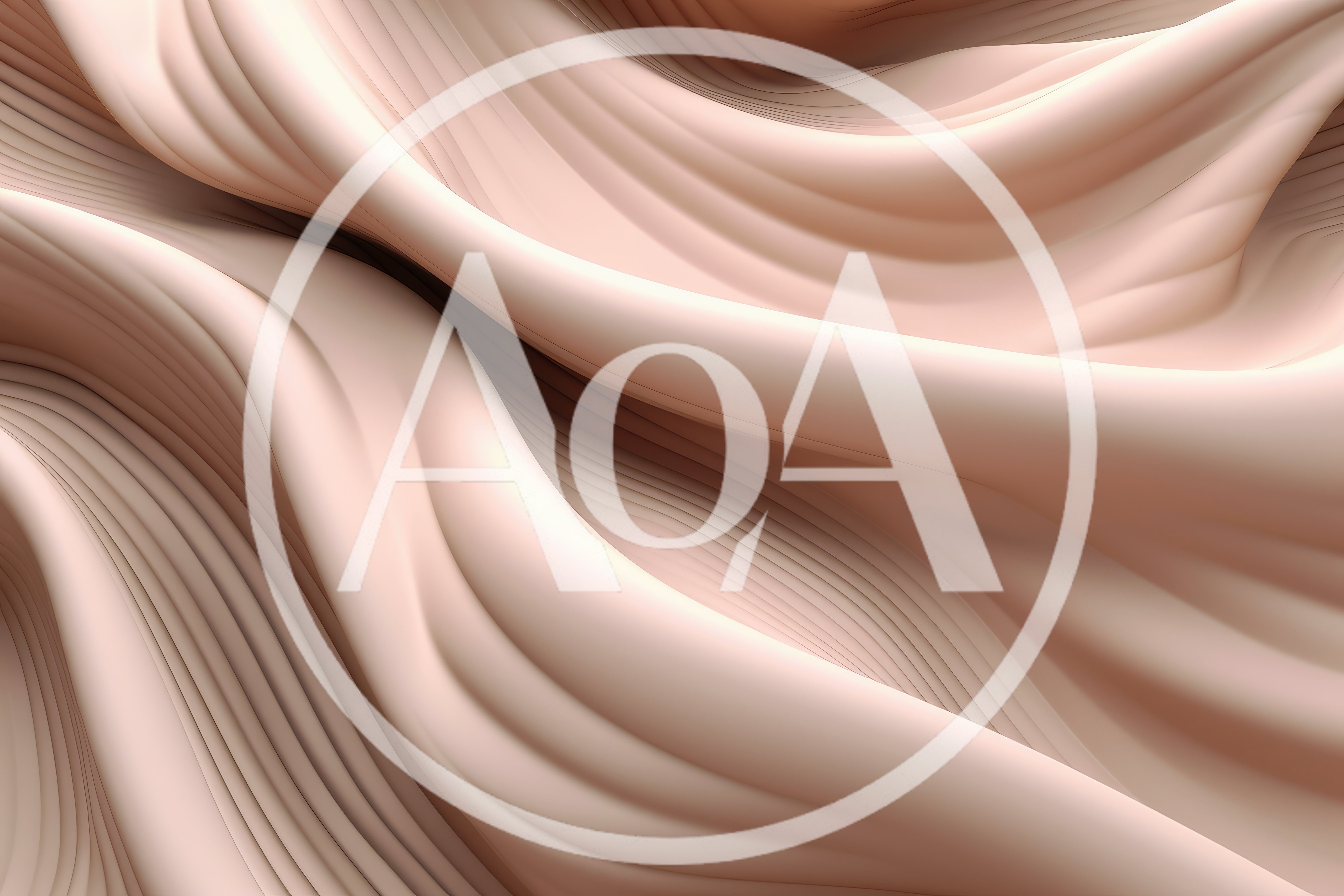 Abstract Flowing Beige Fabric Waves Background