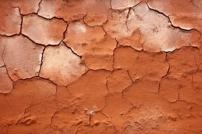 Cracked Red Earth Texture Background