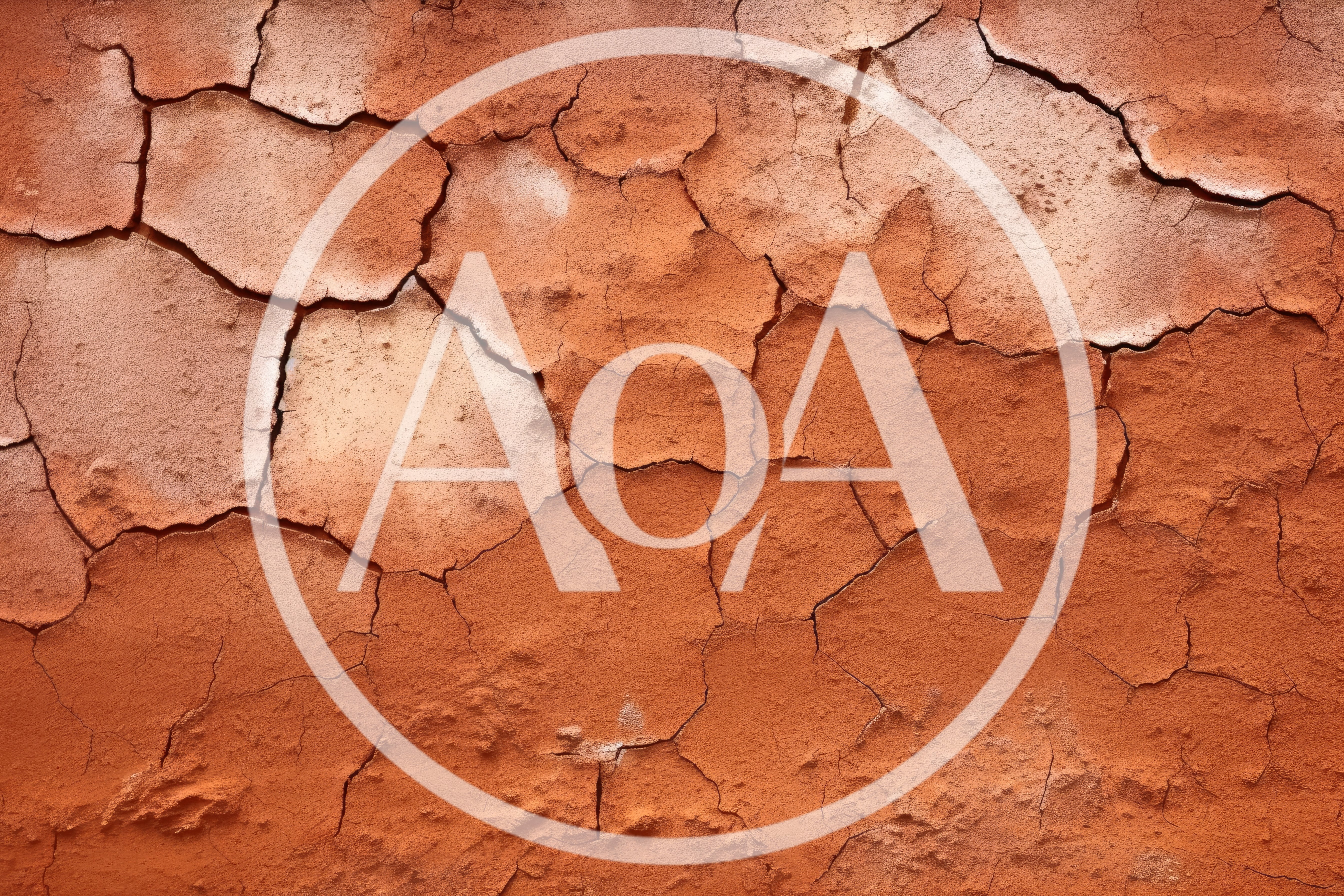 Cracked Red Earth Texture Background