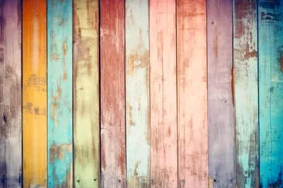 Distressed Multicolored Vertical Wooden Planks Background