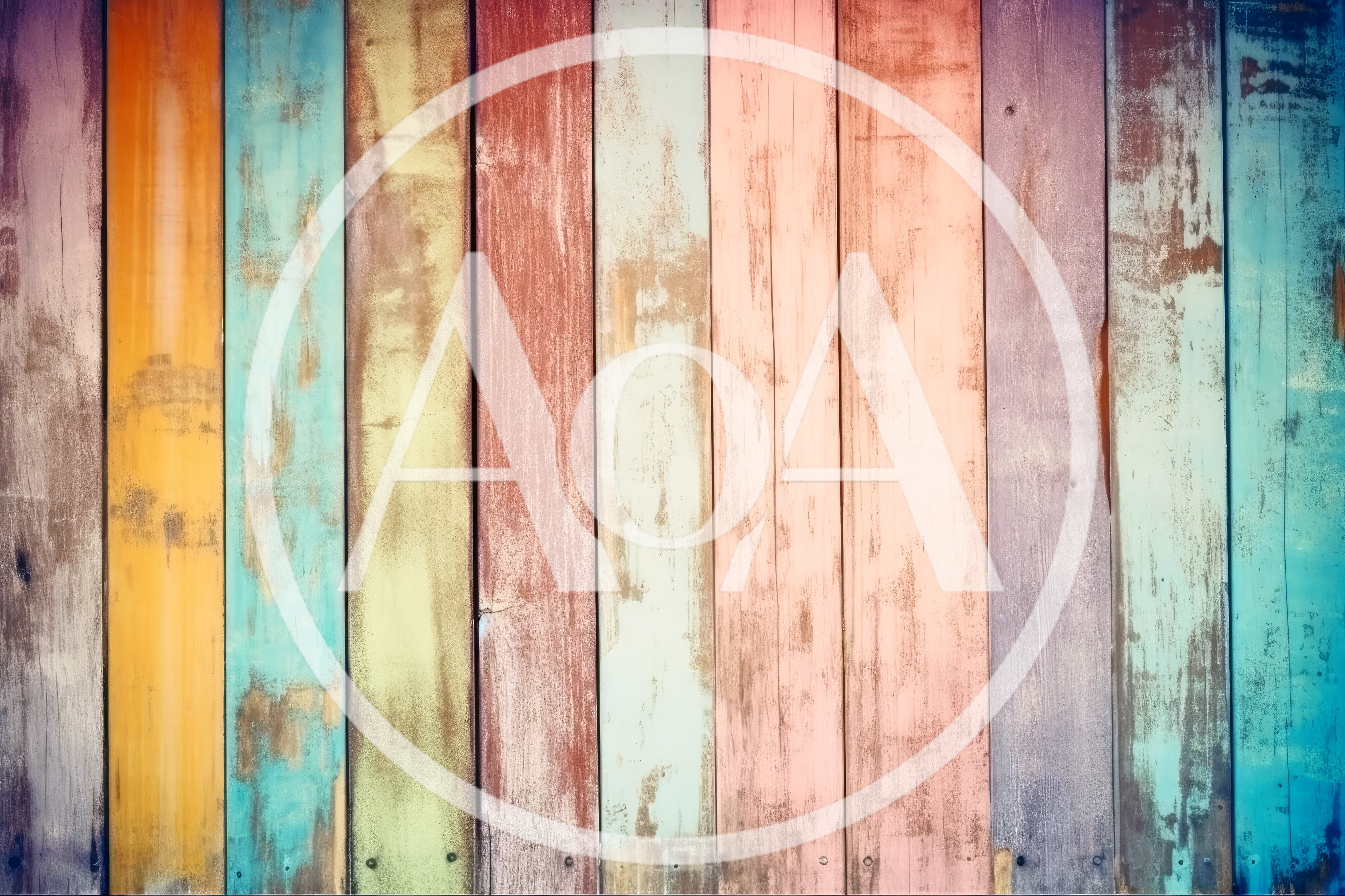 Distressed Multicolored Vertical Wooden Planks Background