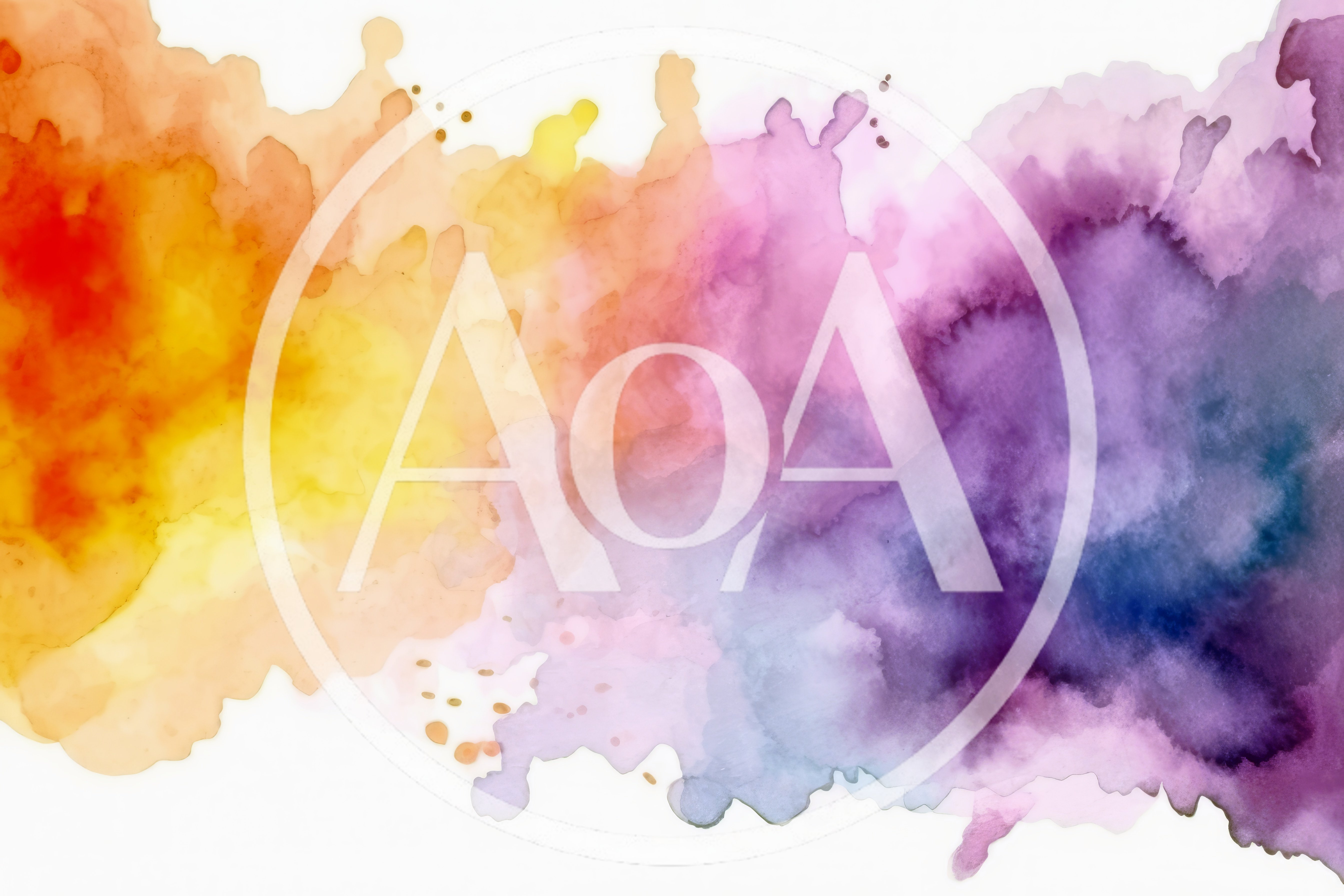 Abstract Watercolor Background With Vibrant Gradient Wash