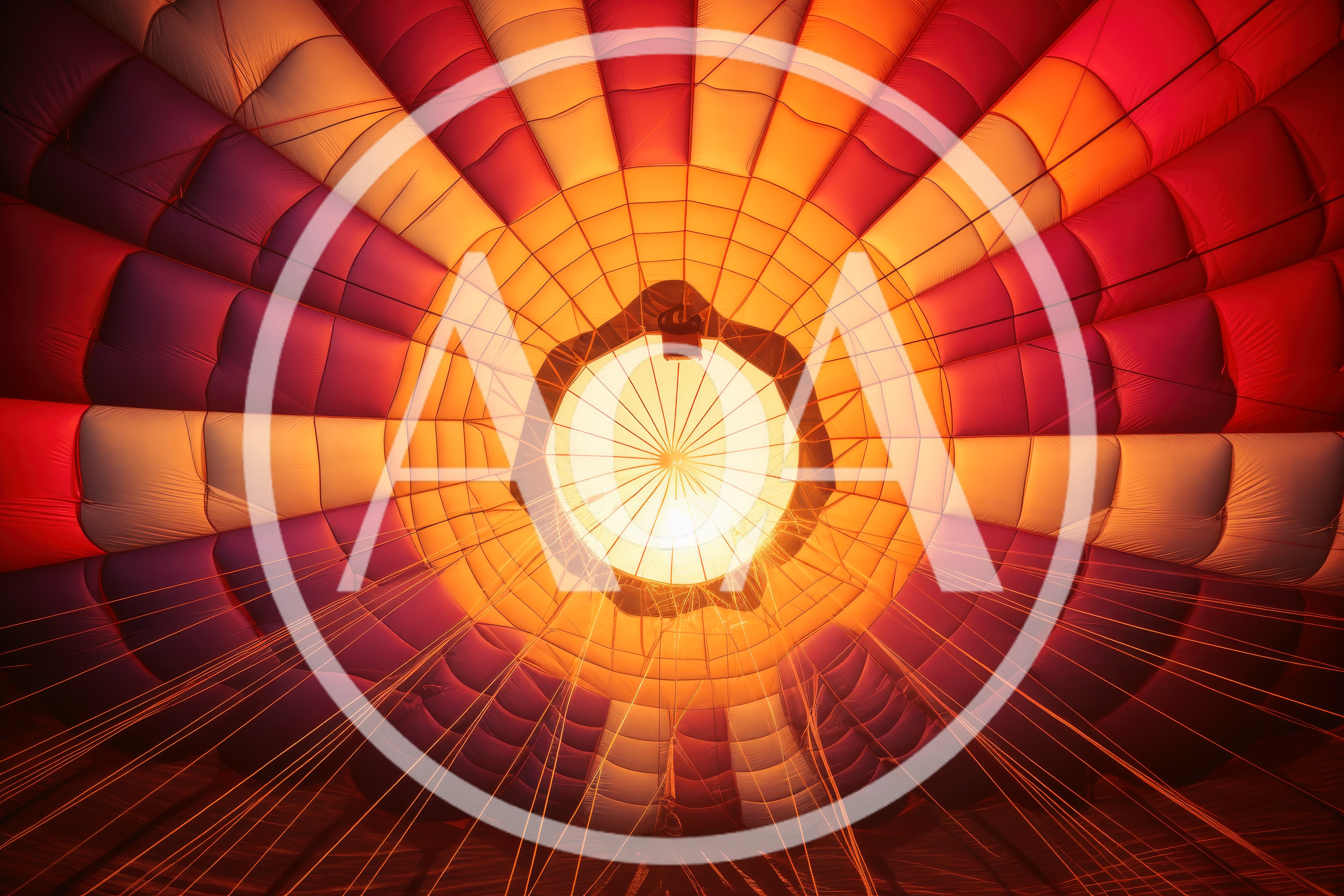 Inside View Of A Colorful Hot Air Balloon