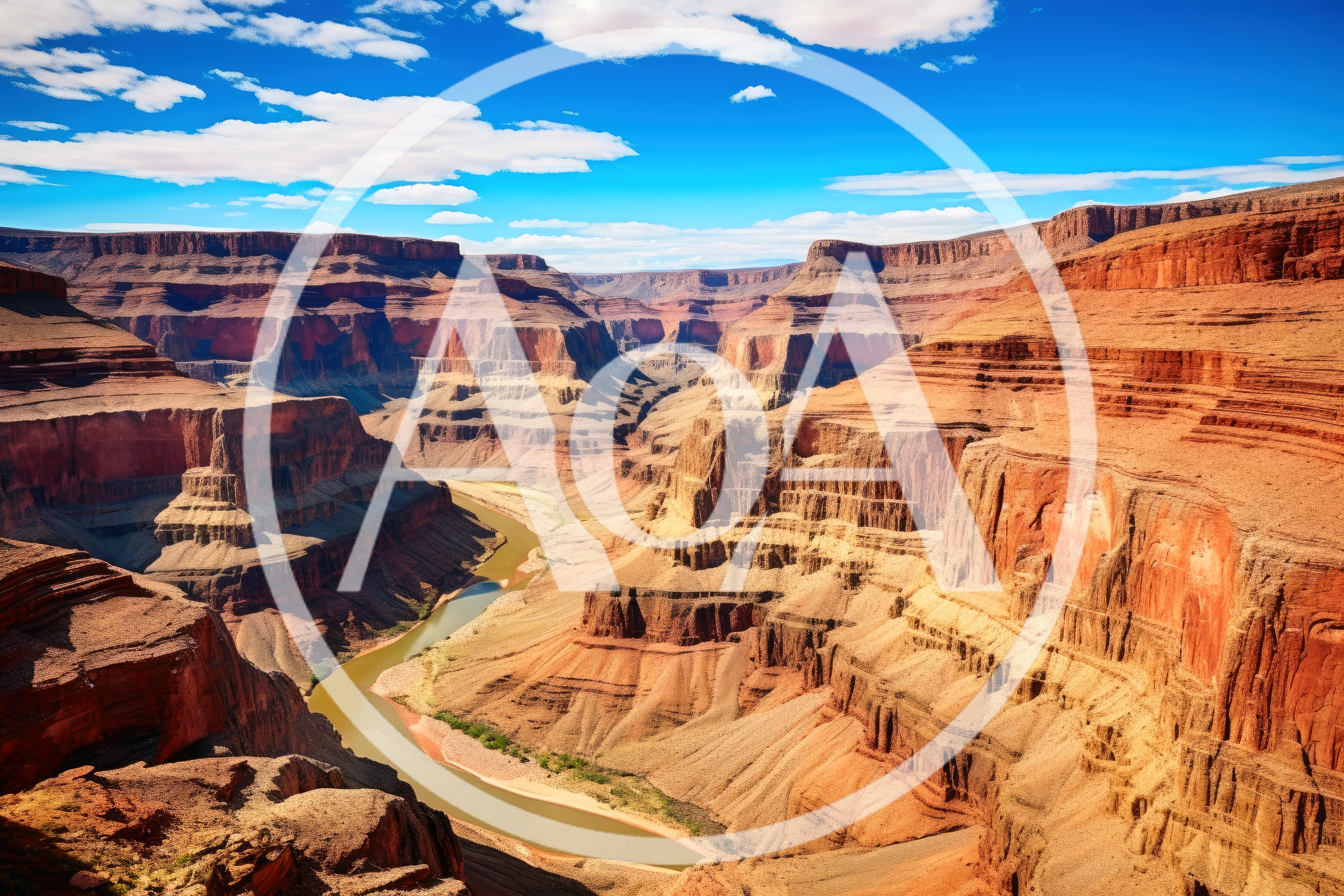 Grand Canyon Landscape With Colorado River