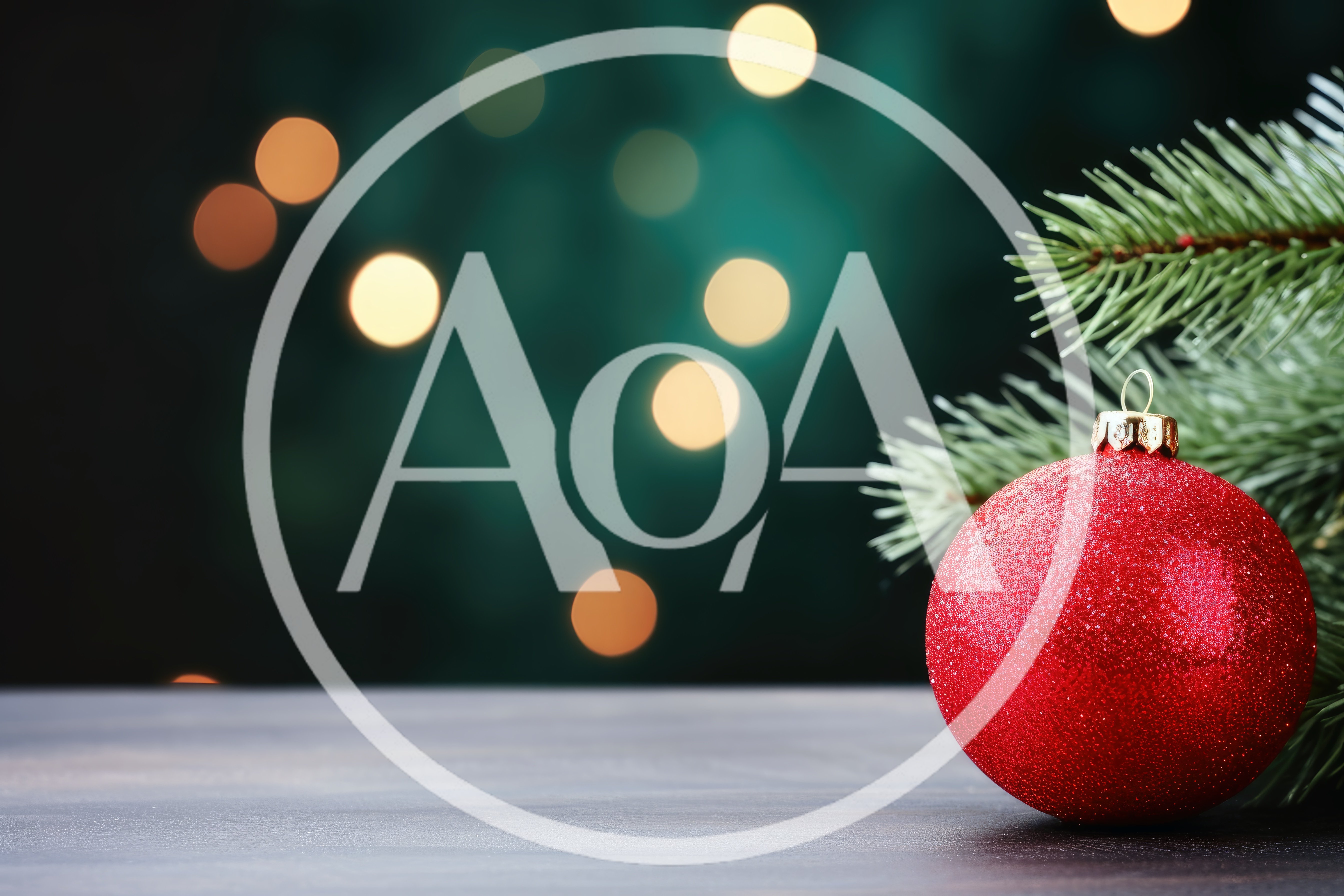 Red Glitter Christmas Ornament On Wooden Surface