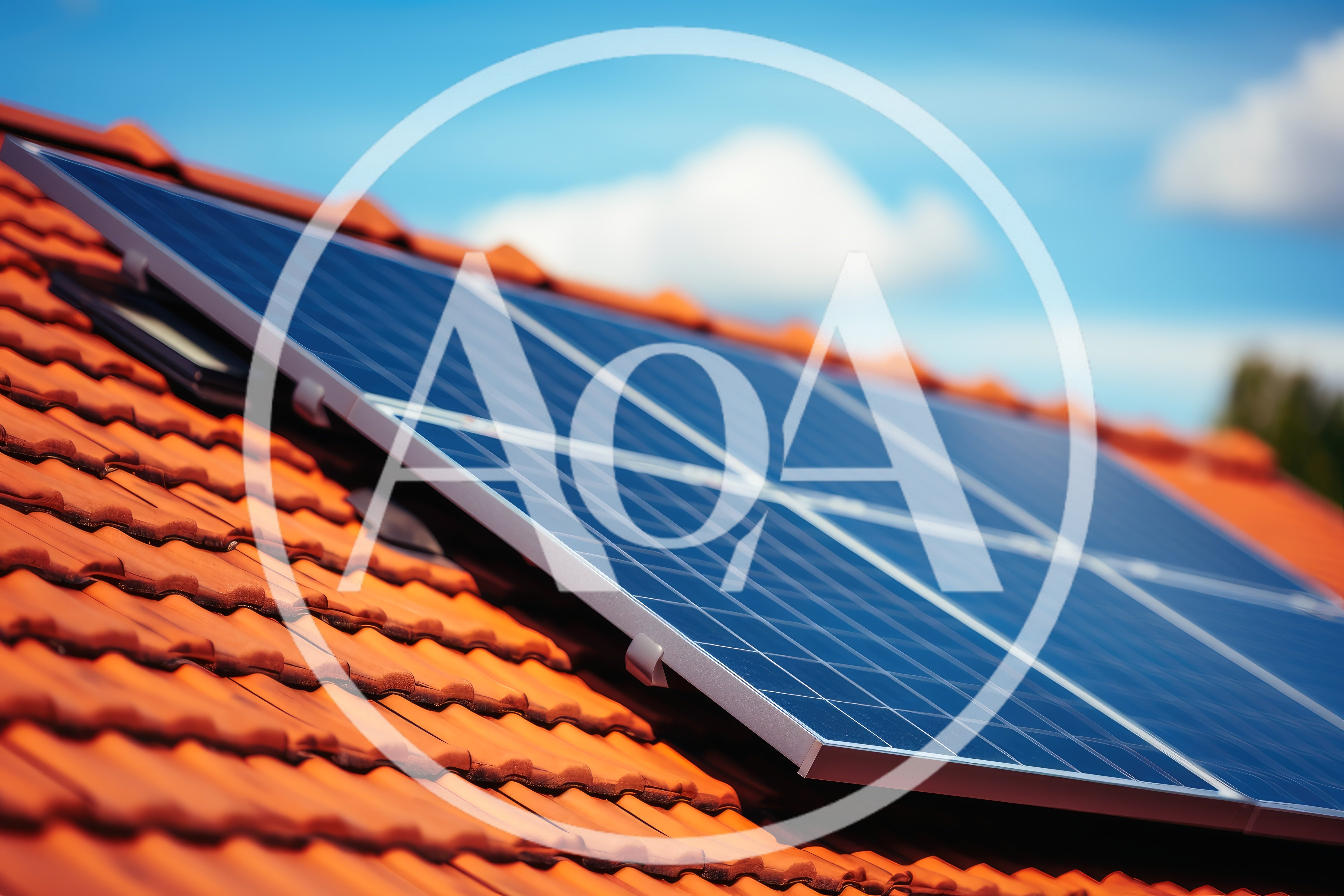 Solar Panels Installed On Red Tiled Roof