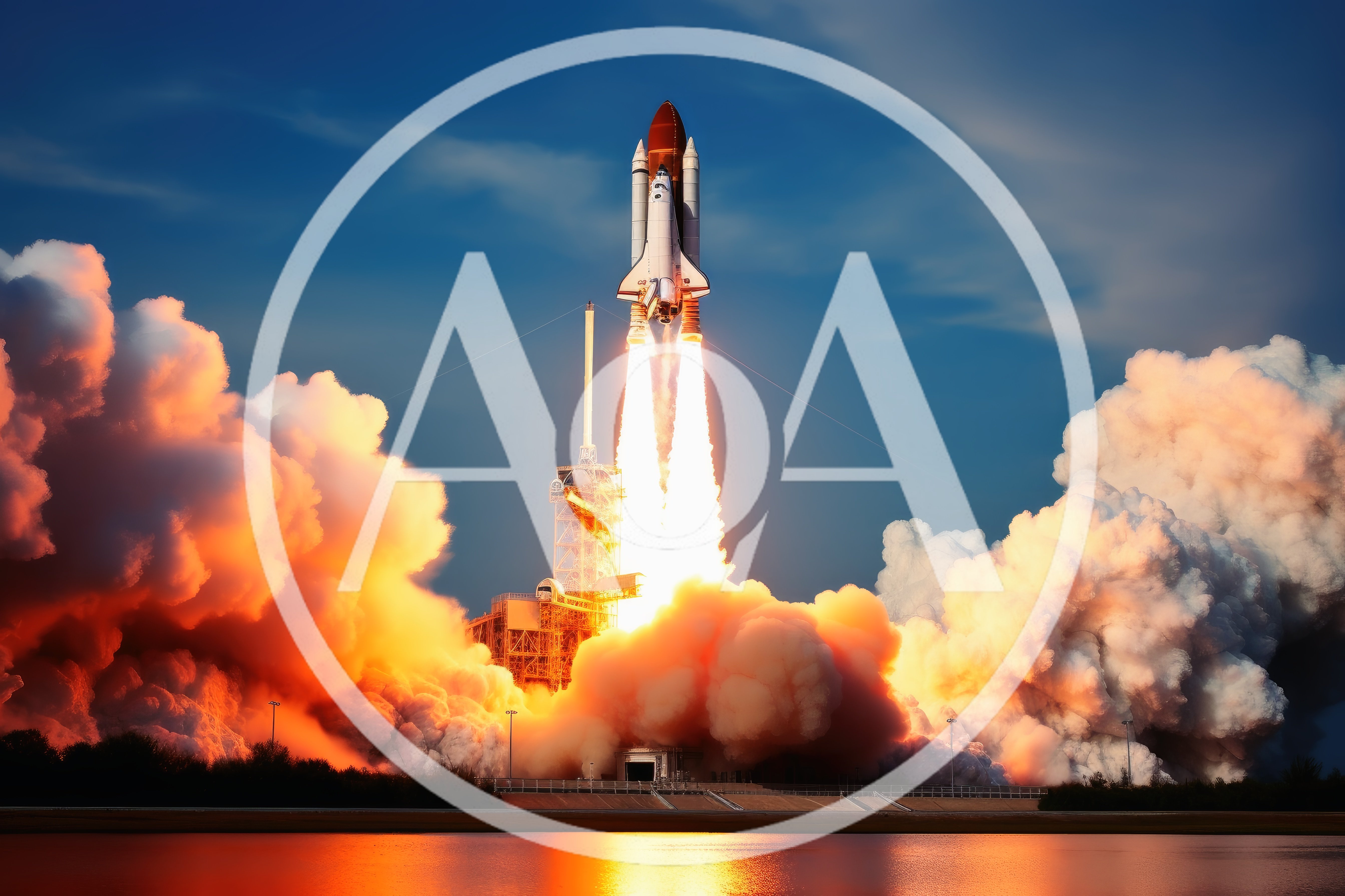Space Shuttle Launching From Kennedy Space Center