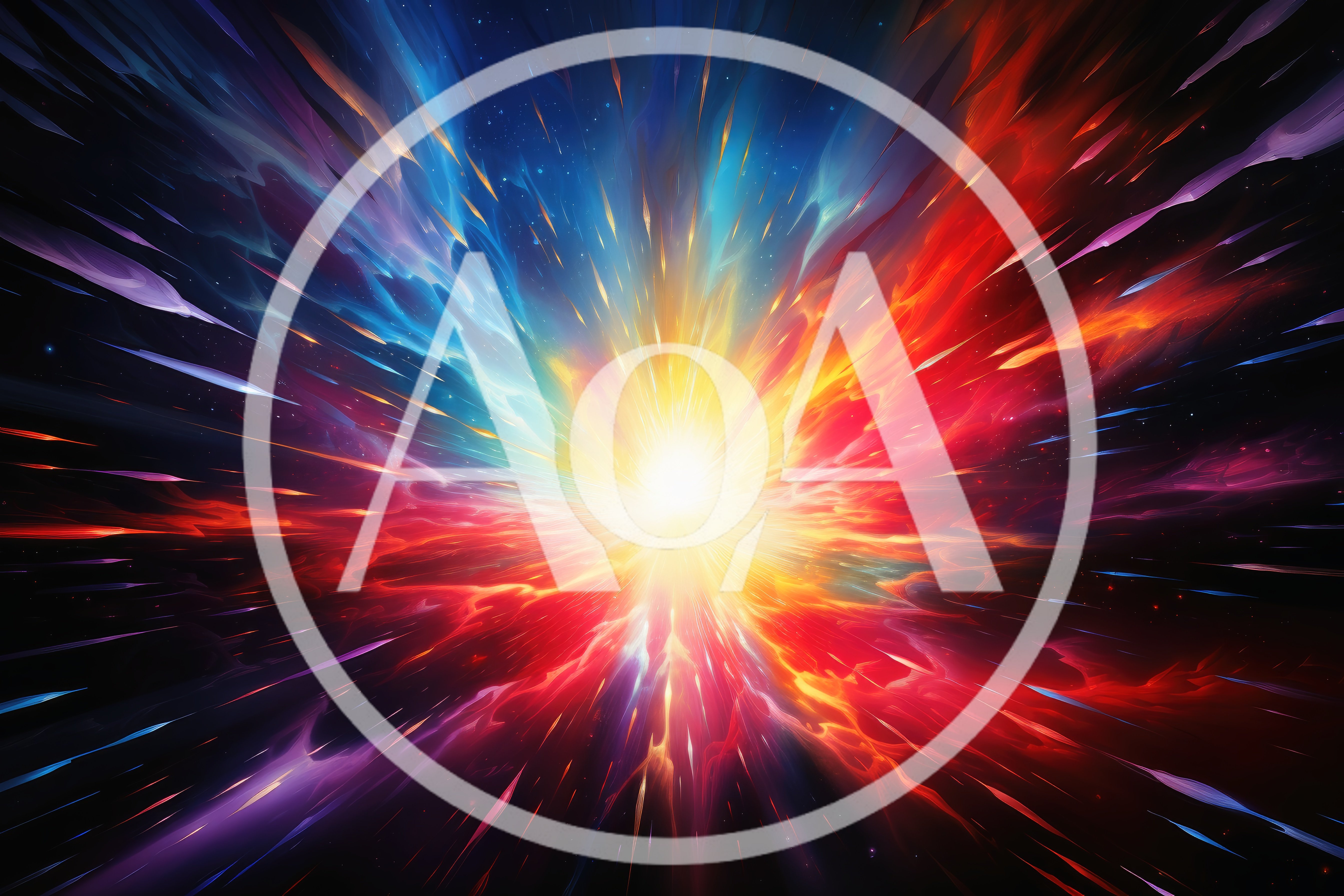 Abstract Cosmic Explosion With Radiant Light And Colors