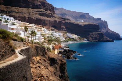 Coastal Village Of Puerto De Mogan In Gran Canaria