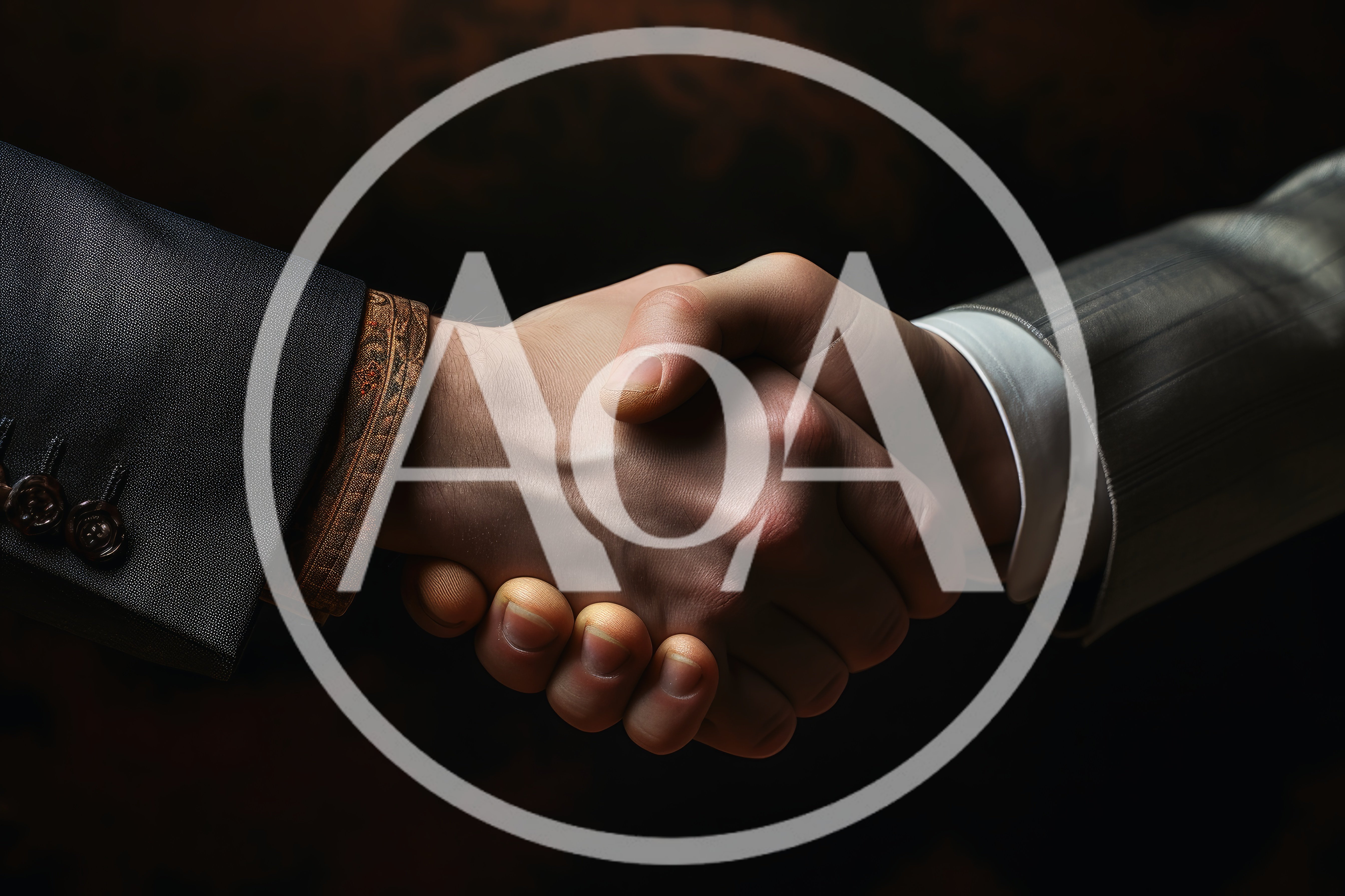 Professional Business Handshake Between Two Men In Suits