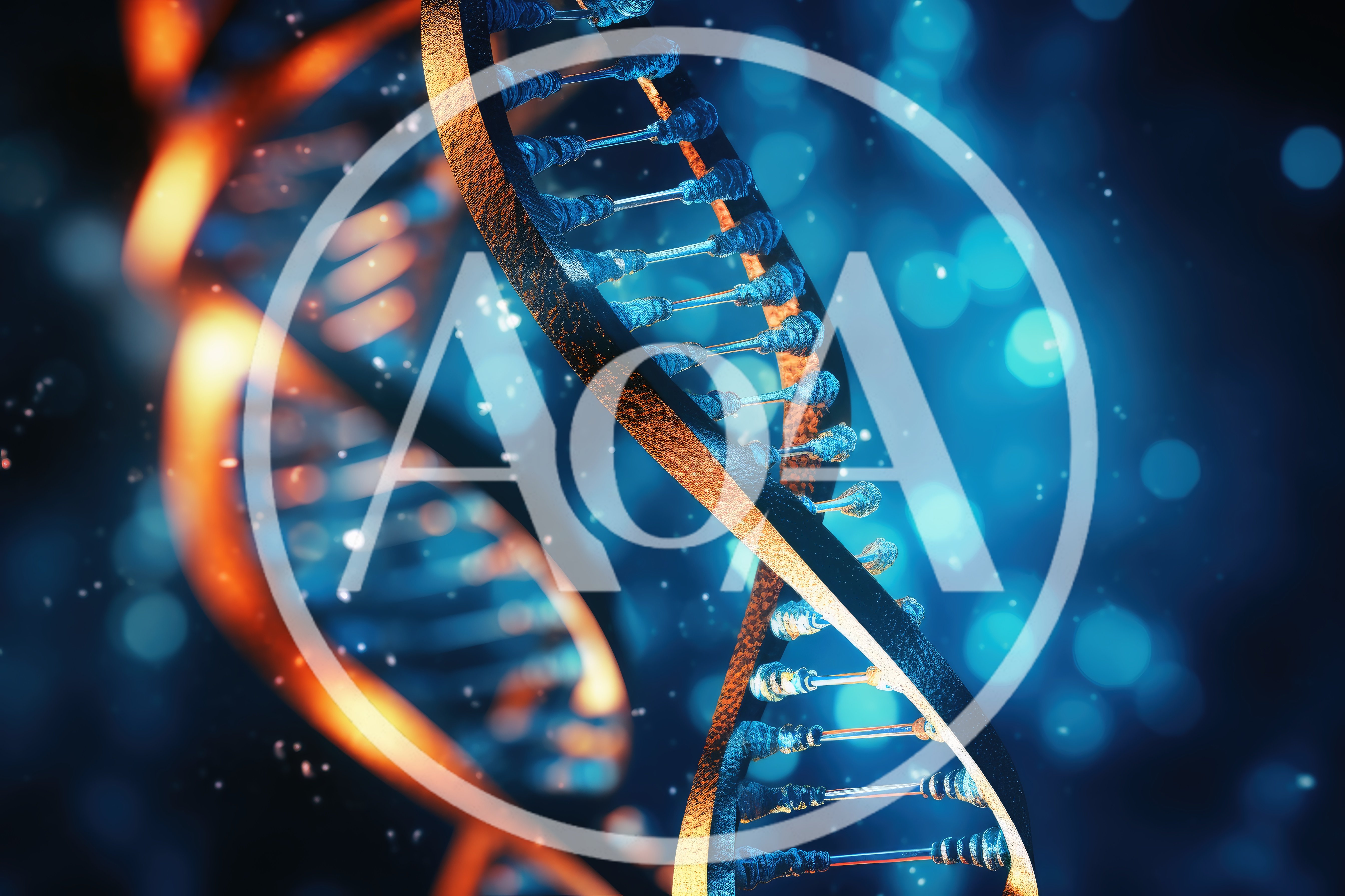 Abstract 3D DNA Double Helix Structure