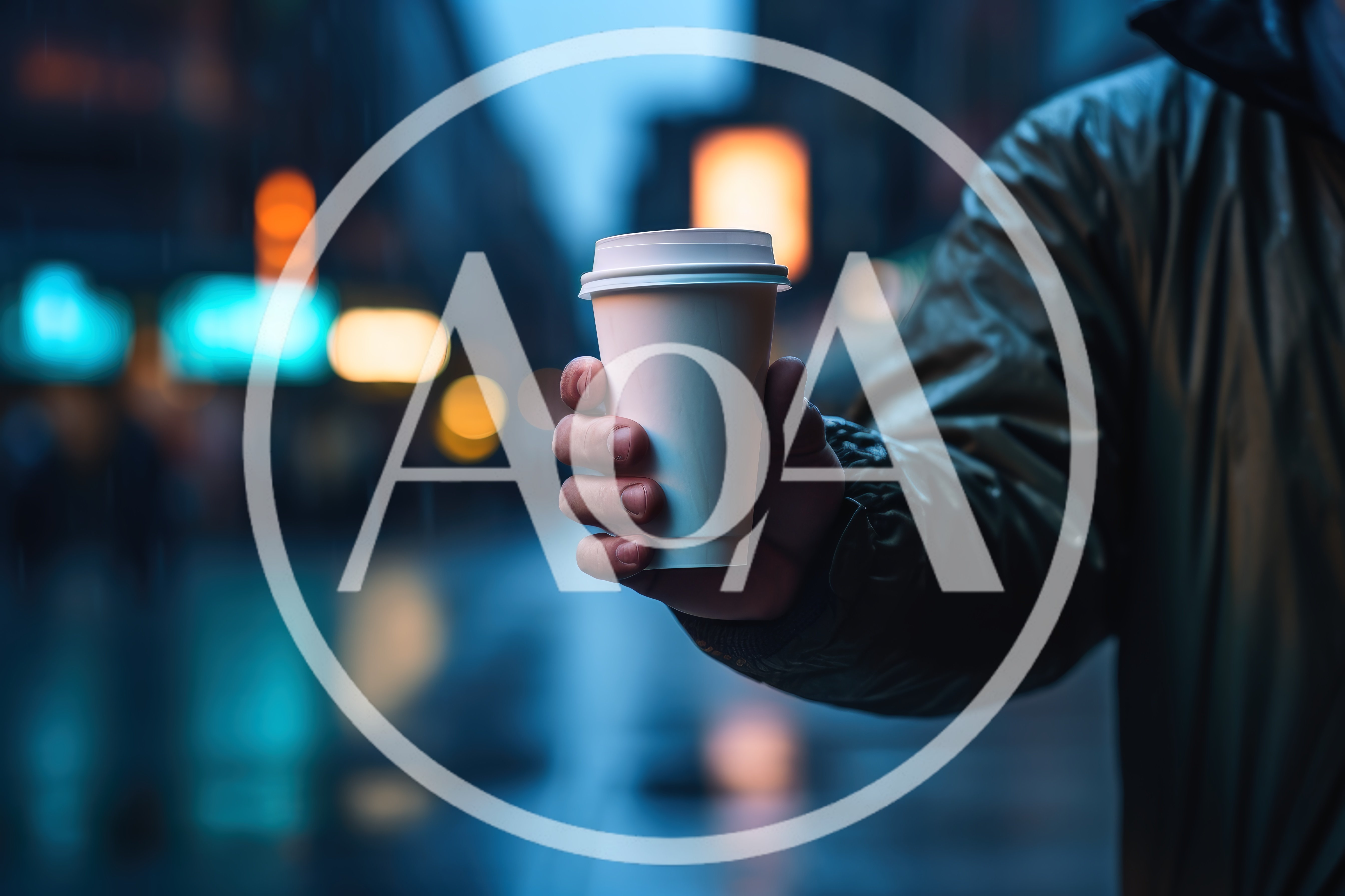 Person Holding A Disposable Coffee Cup In The City