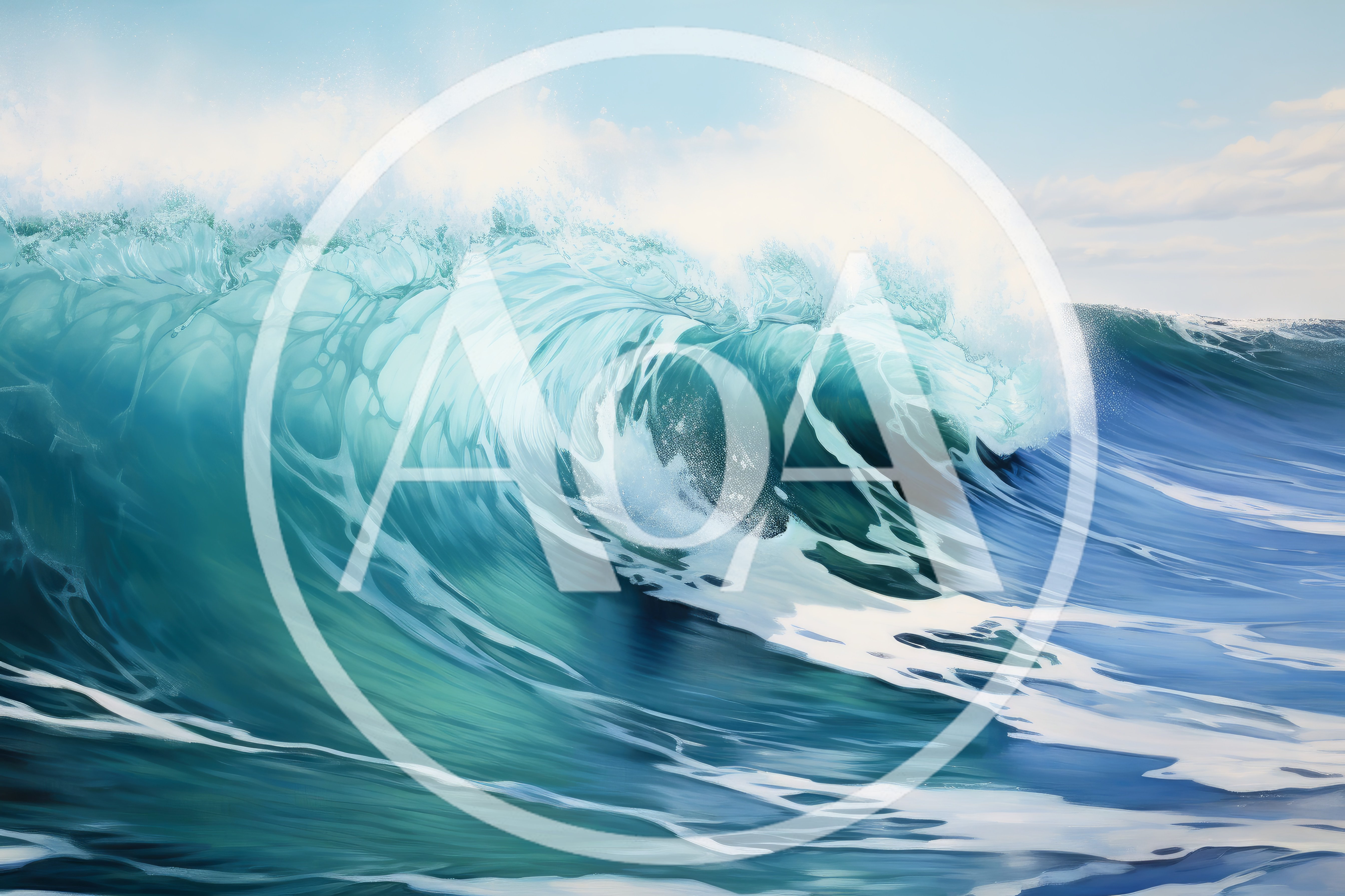 Powerful Crashing Ocean Wave In Tropical Waters