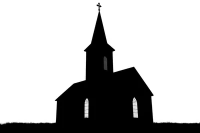 Silhouette Of A Traditional Church Building